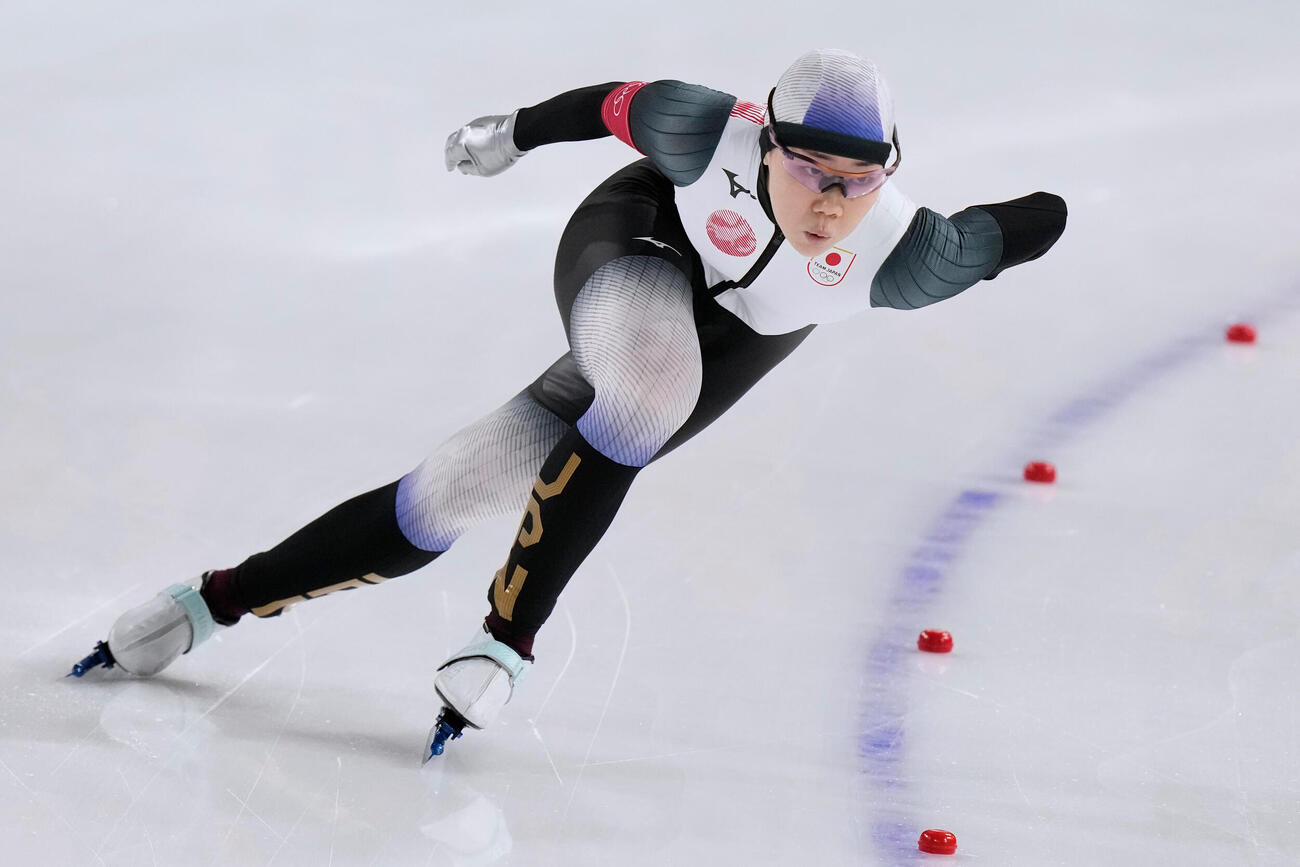 スピードスケート女子500メートル　37秒98で13位に終わった吉田雪乃（AP）