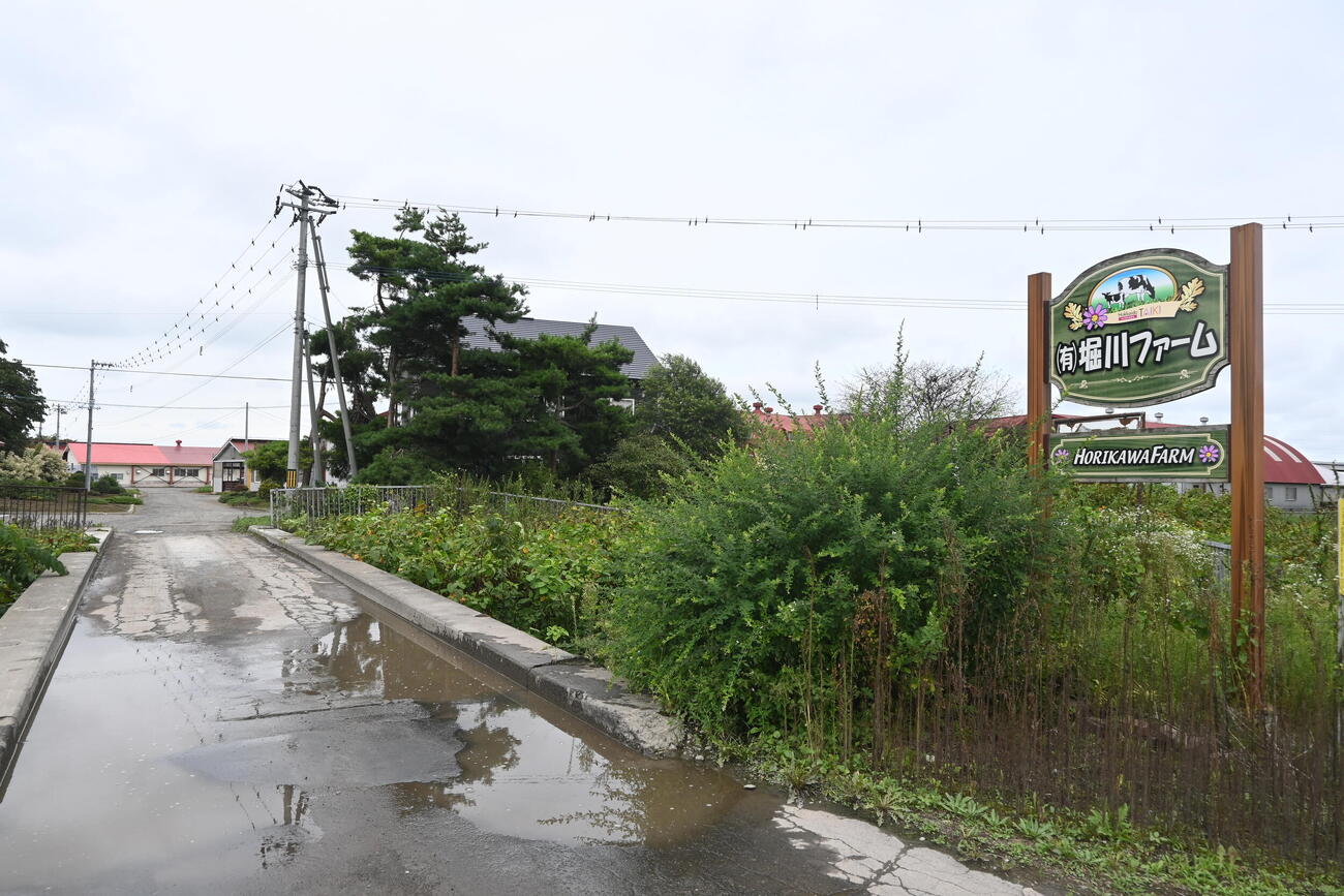 堀川の実家は酪農業を営む「堀川ファーム」（撮影・飯岡大暉）