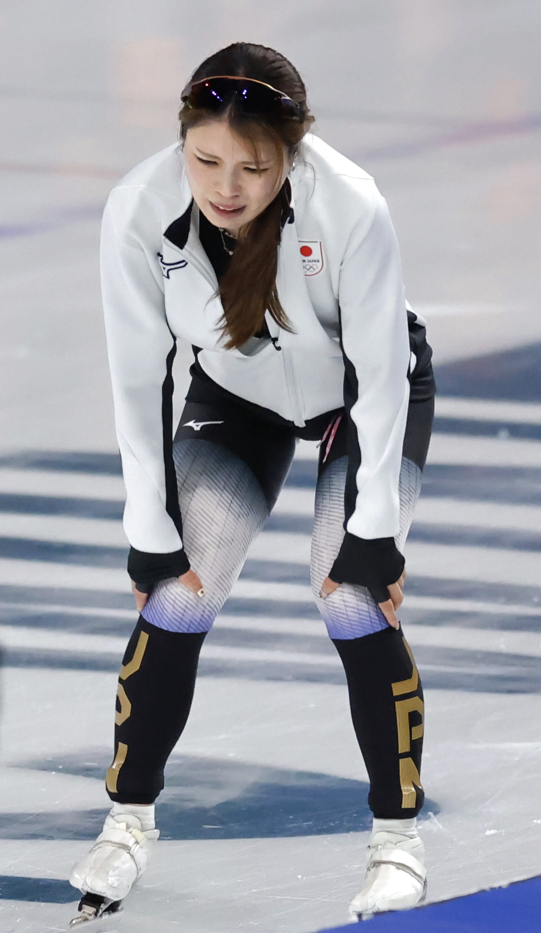 スピードスケート女子1500メートル　22位に終わった佐藤綾乃（共同）