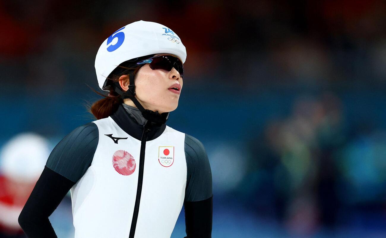 佐藤綾乃はスピードスケート女子マススタート1回戦で決勝進出を決めた（ロイター）