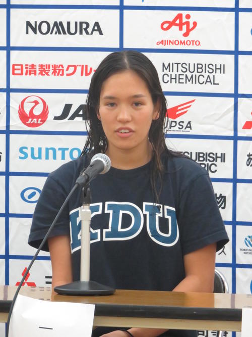 自己ベスト更新、日本代表復帰を目指す一ノ瀬メイ（撮影・小堀泰男）