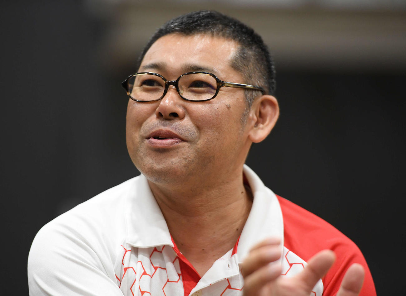 ボッチャ日本代表の村上監督（2019年6月22日撮影）