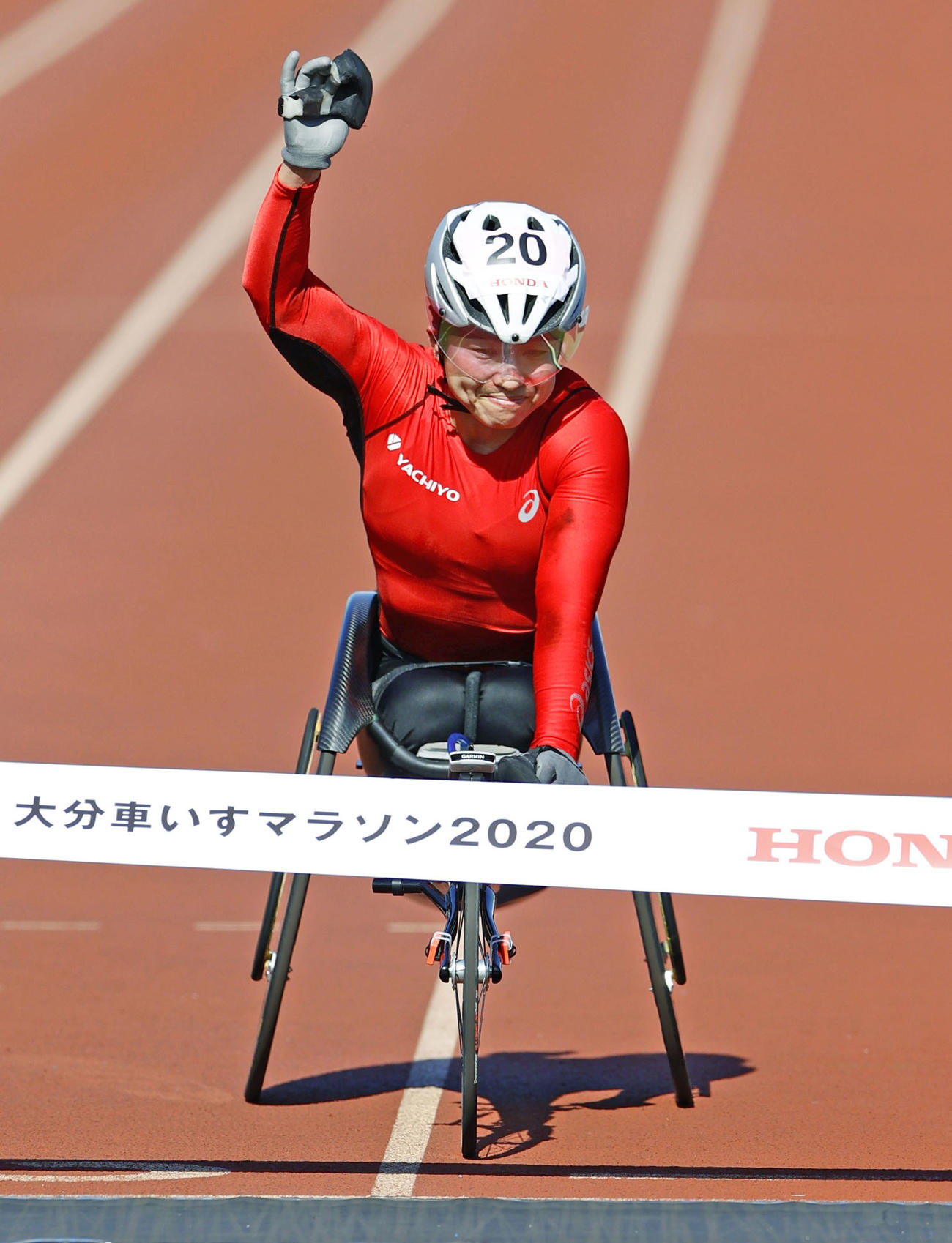 女子で優勝した土田和歌子（共同）