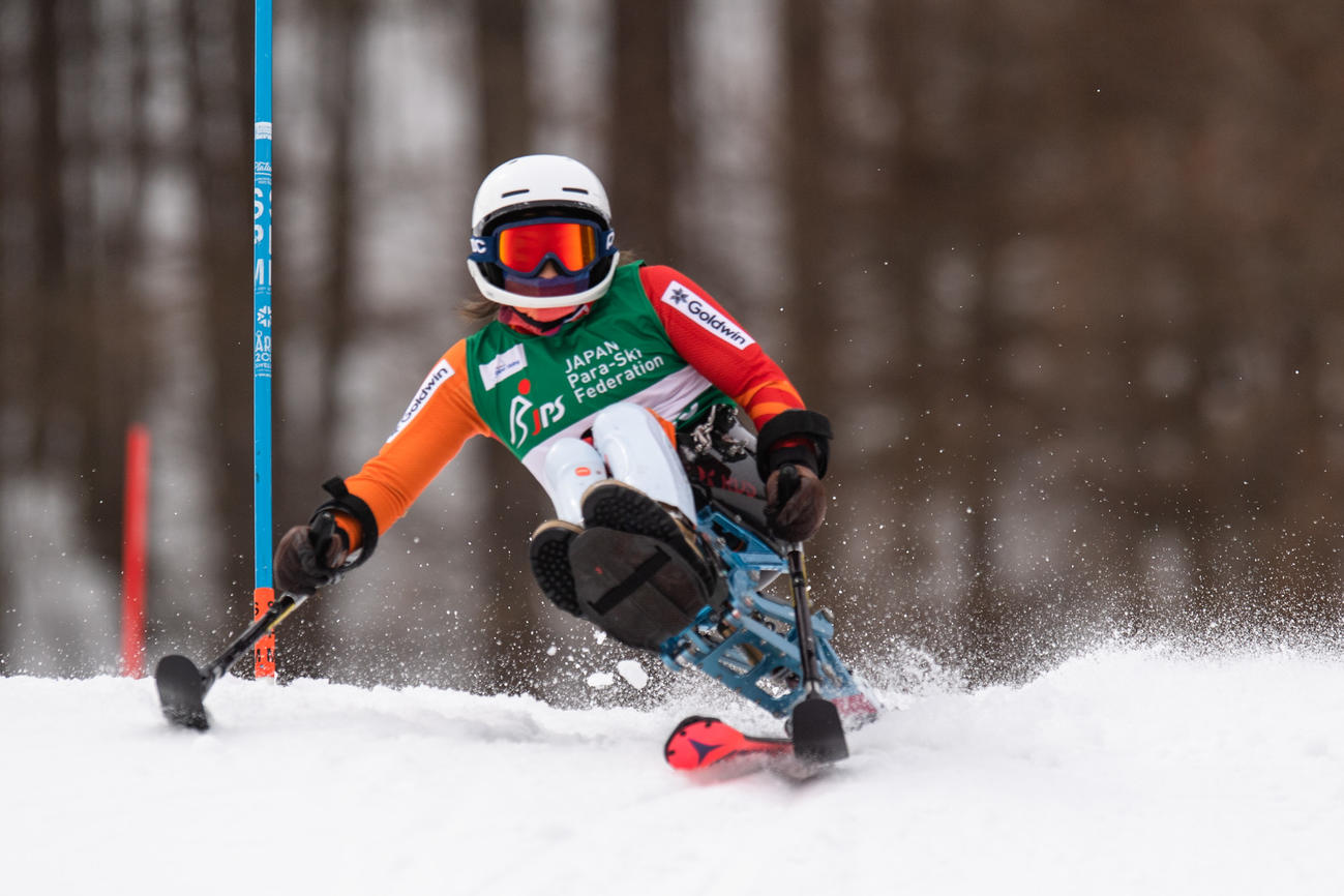 女子座位回転2連勝の村岡桃佳（写真＝堀切功／日本障害者スキー連盟）