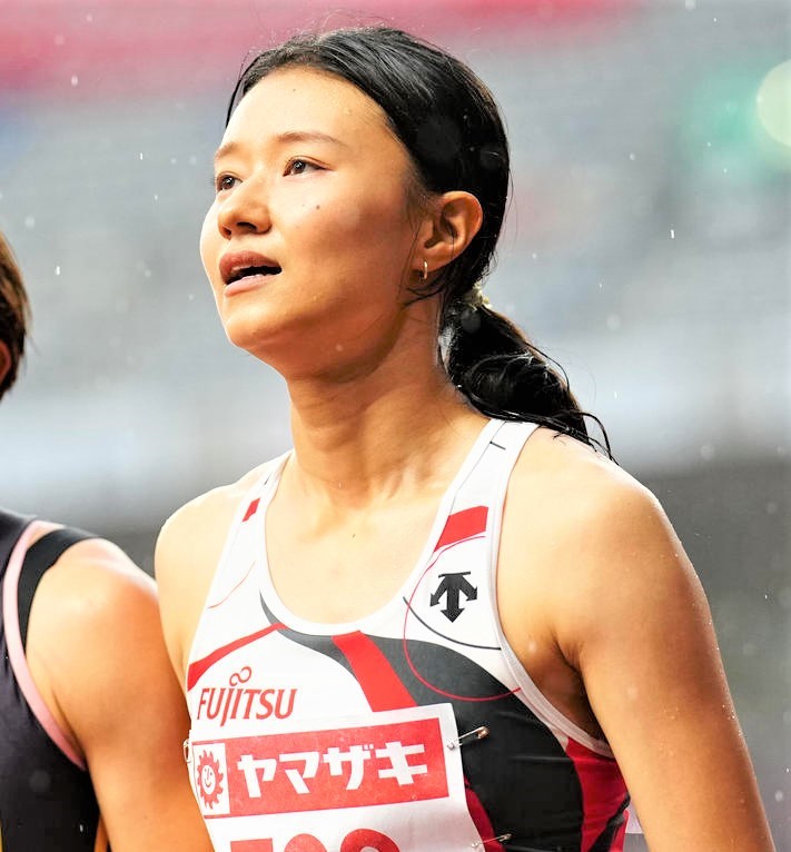 陸上の日本選手権女子100メートル障害で2位になった田中（2024年6月30日撮影）