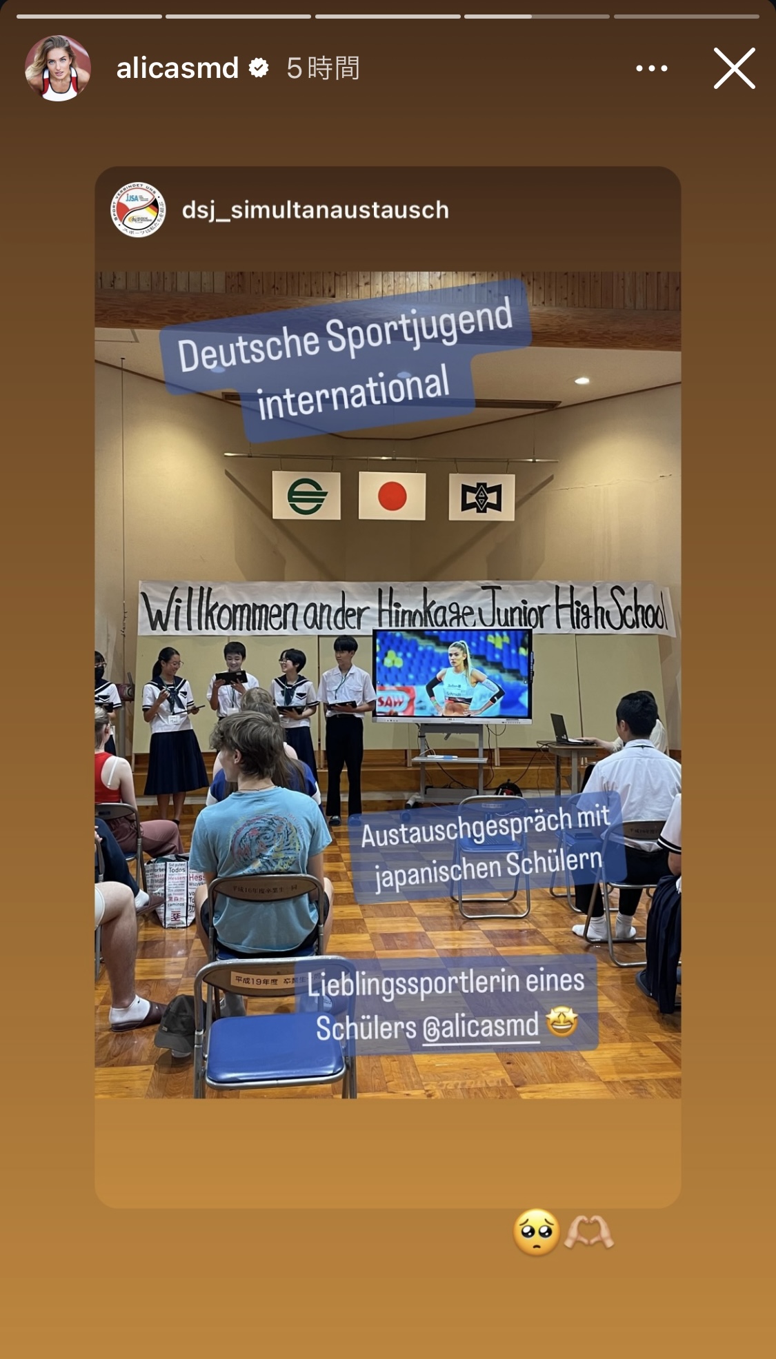 アリカ・シュミットのインスタグラムから