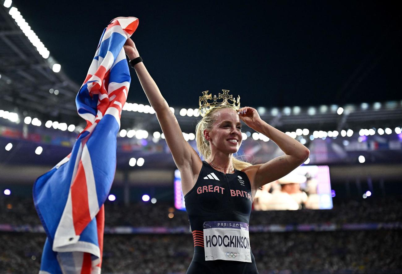 陸上女子800メートルで金メダルを獲得したキーリー・ホジキンソン（ロイター）
