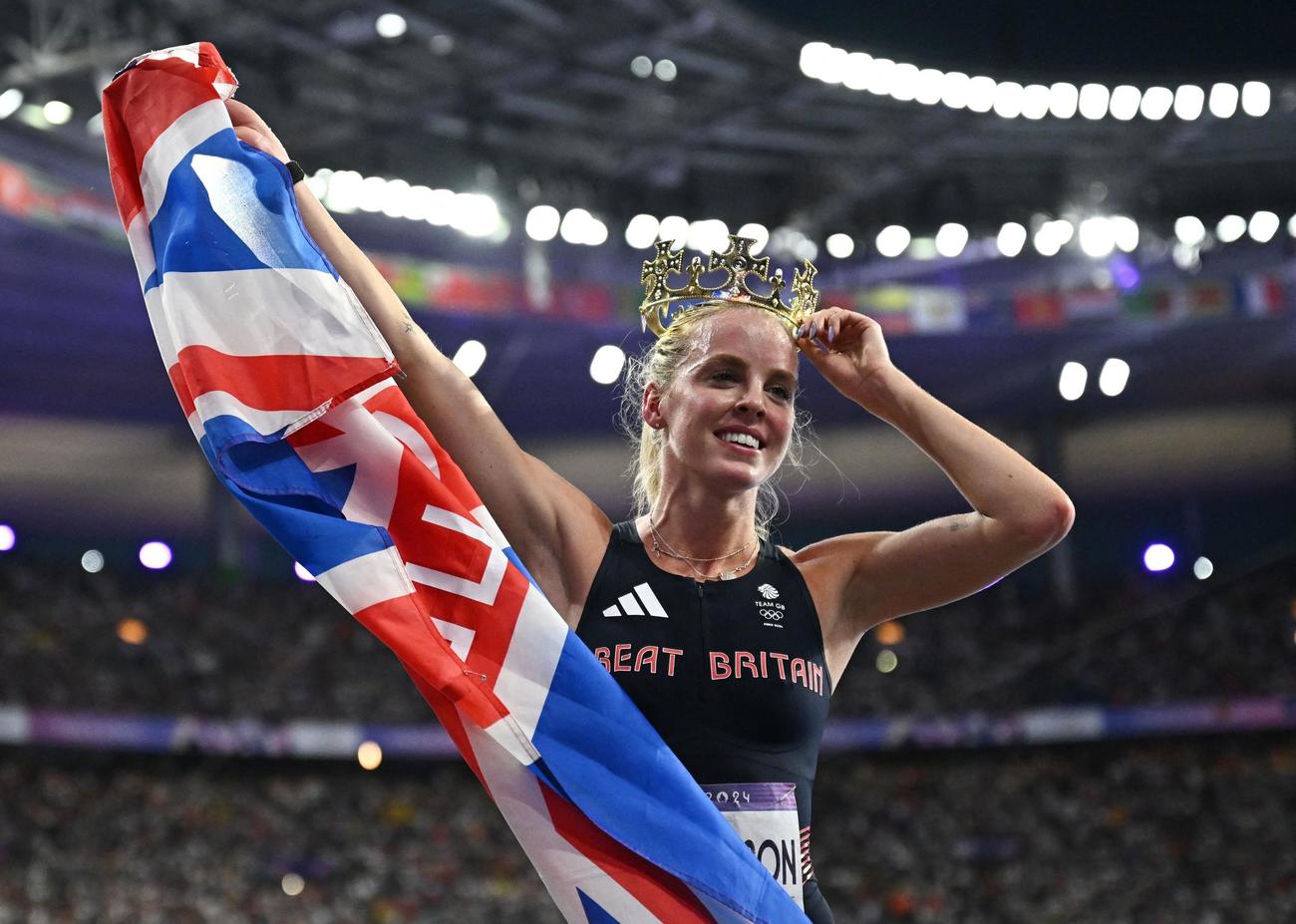 陸上女子800メートルで金メダルを獲得したキーリー・ホジキンソン（ロイター）