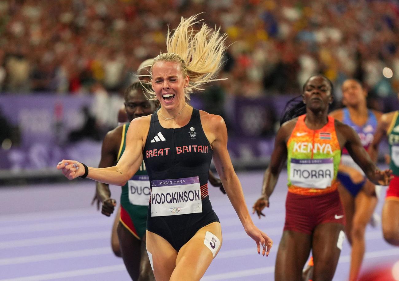陸上女子800メートルで金メダルを獲得したキーリー・ホジキンソン（ロイター）