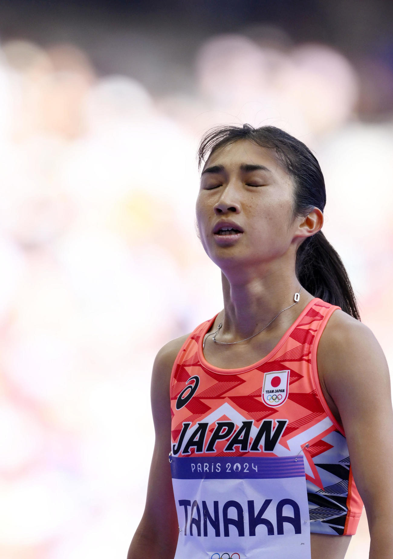 陸上の女子1500メートル予選1組で11着となった田中希実（共同）