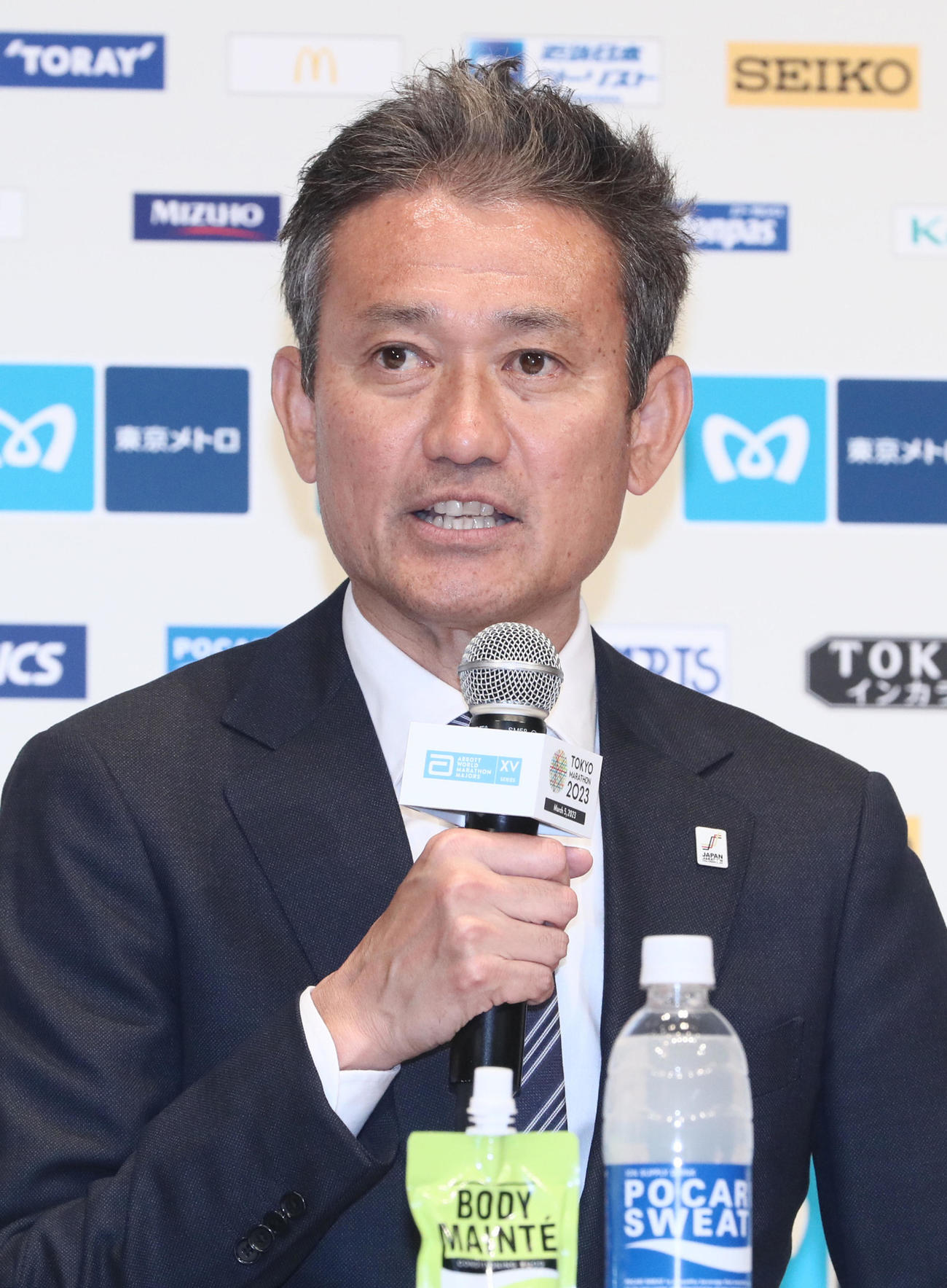 日本陸連の高岡寿成強化委員会シニアディレクター（2023年3月5日撮影）
