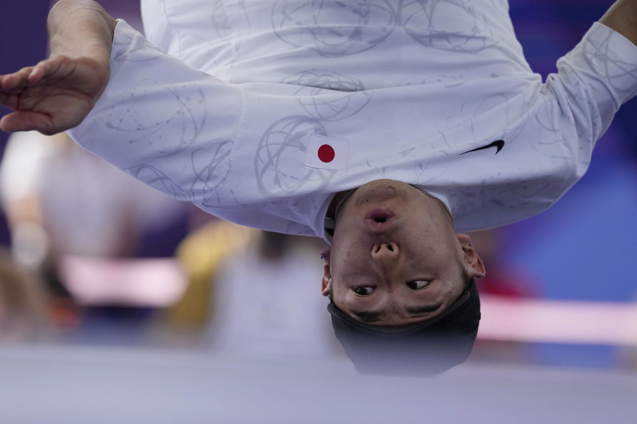 ブレイキング　Shigekixとして知られる半井が踊る(AP）