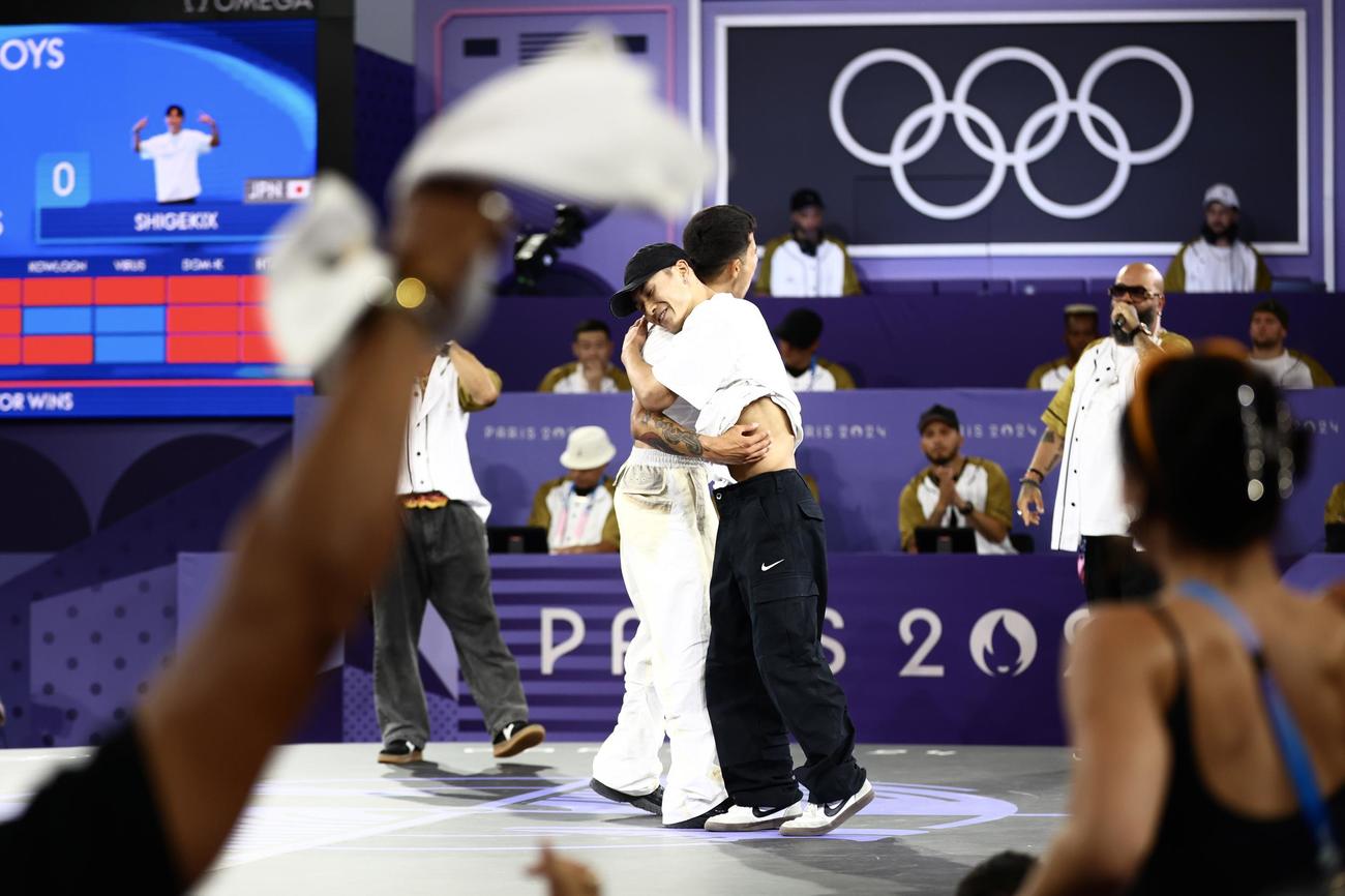 男子3位決定戦で敗れるSHIGEKIX（撮影・河田真司）