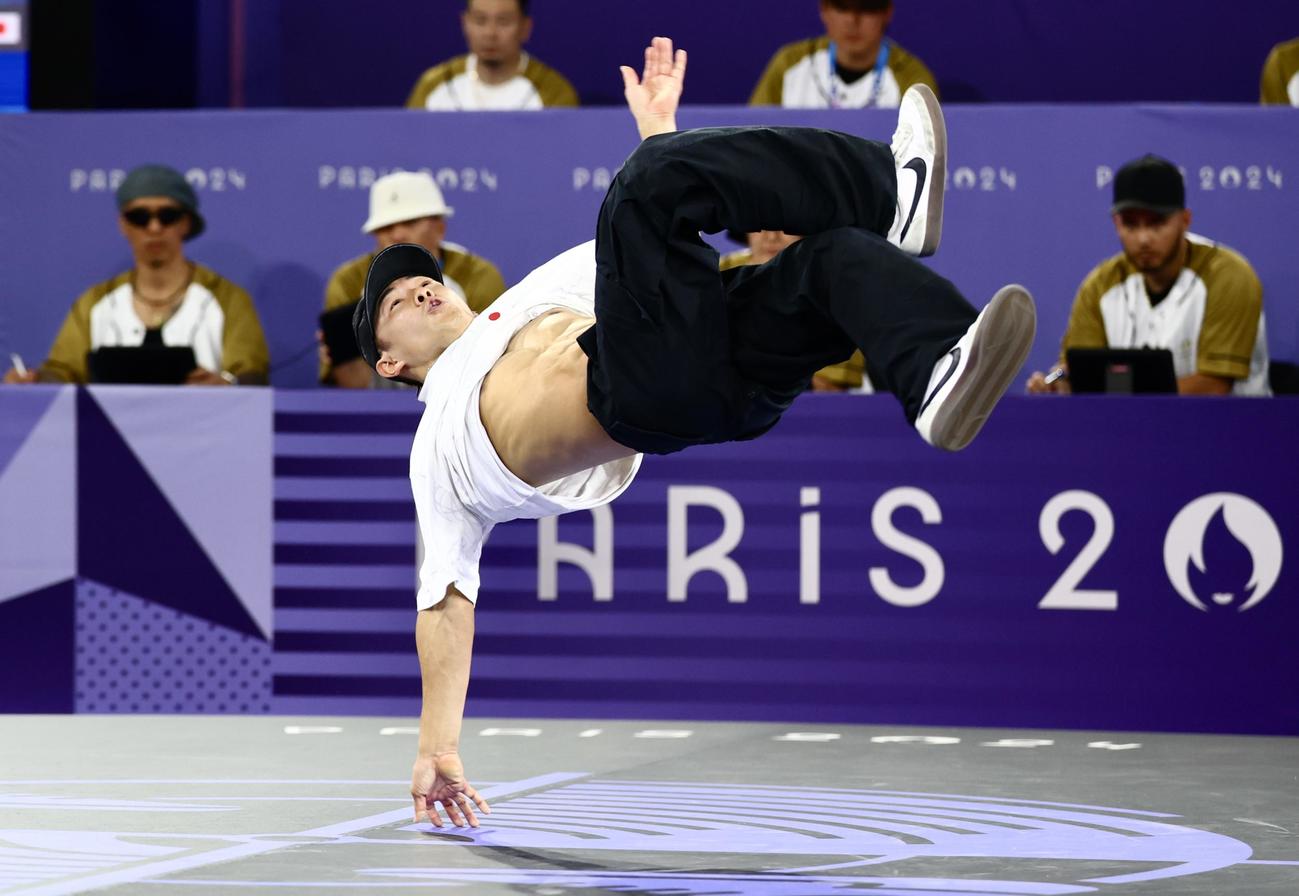 男子3位決定戦に臨むSHIGEKIX（撮影・河田真司）