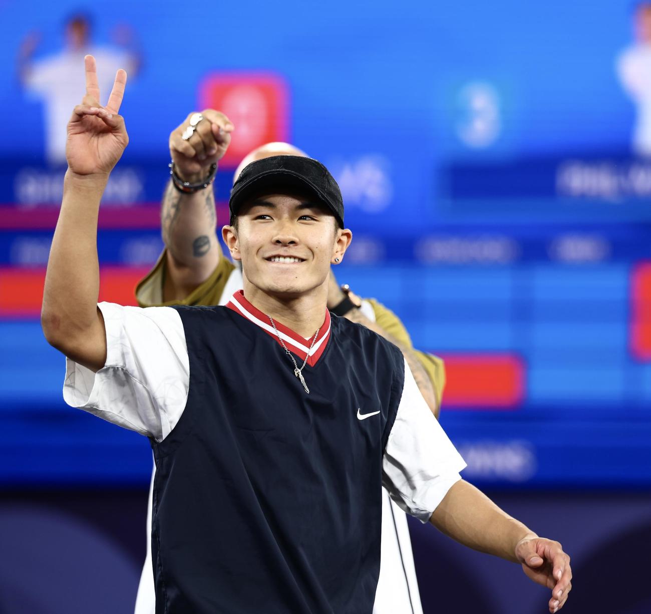 ブレイキン男子準決勝で敗れるSHIGEKIX（撮影・河田真司）