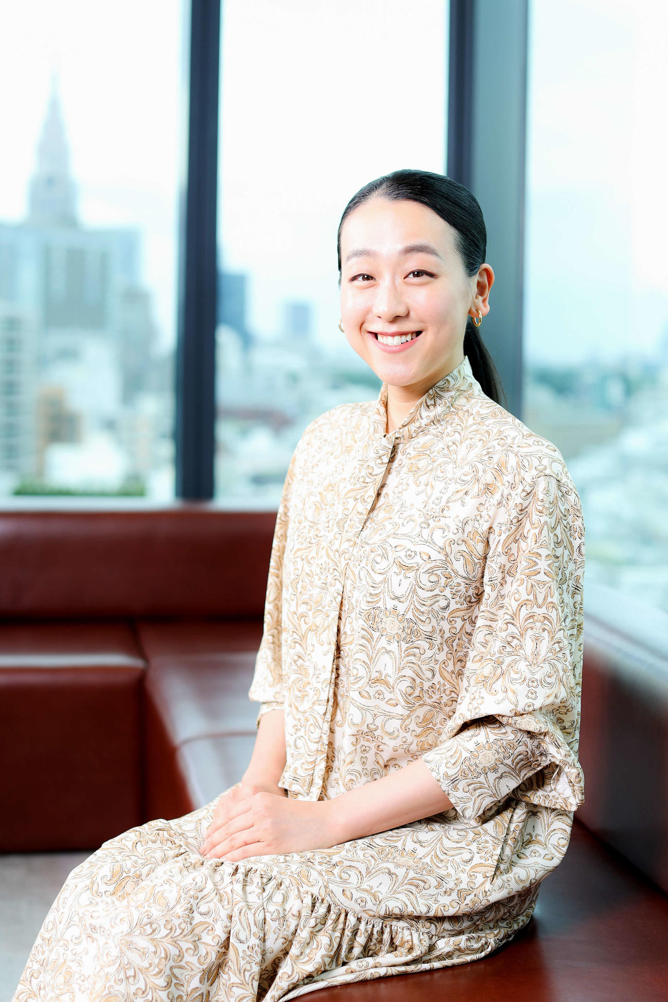 インタビューに答えた浅田真央さん