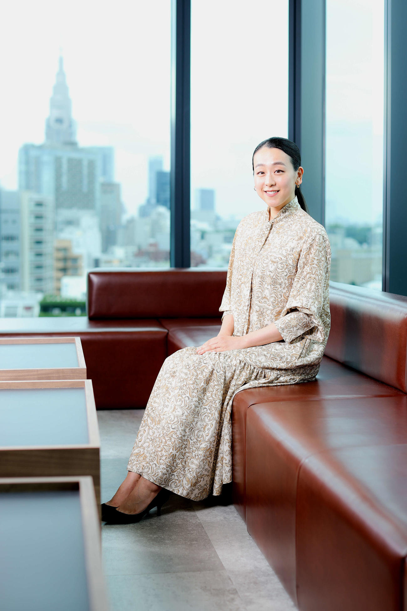 インタビューに答えた浅田真央さん（撮影・河田真司）