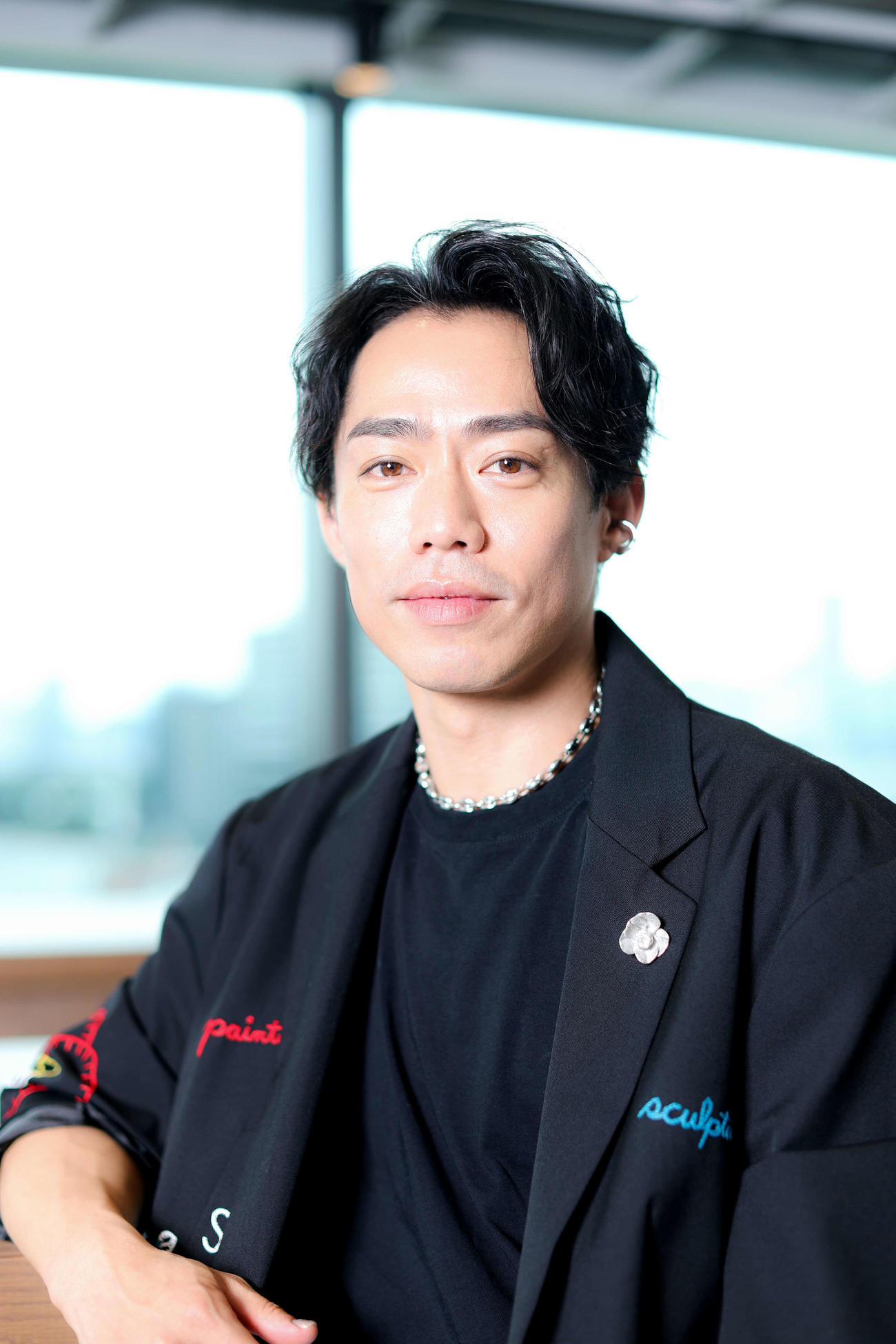 インタビューに答えた高橋大輔さん（撮影・河田真司）