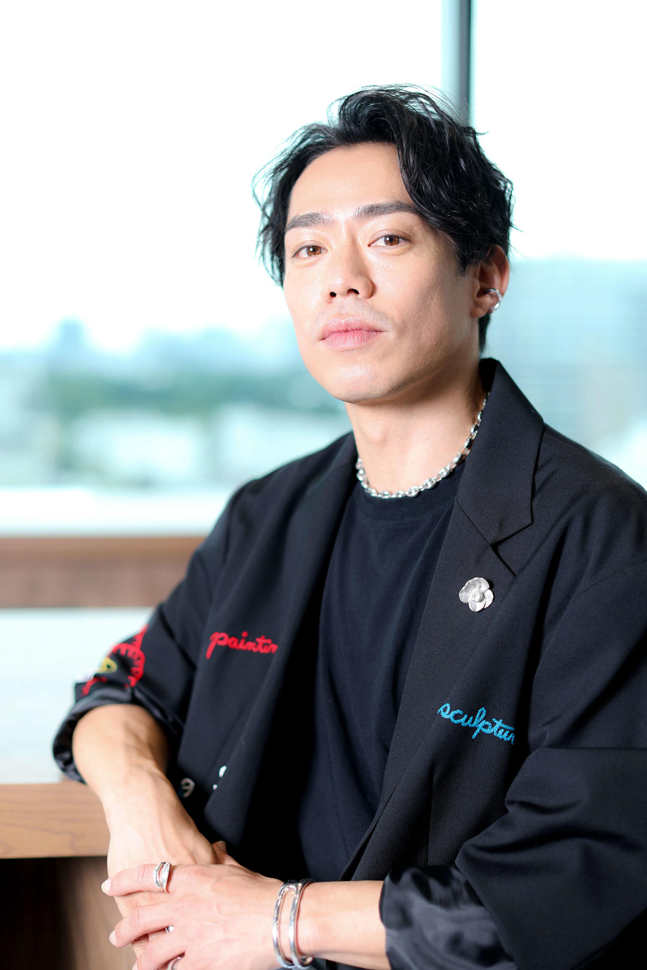インタビューに答えた高橋大輔さん（撮影・河田真司）