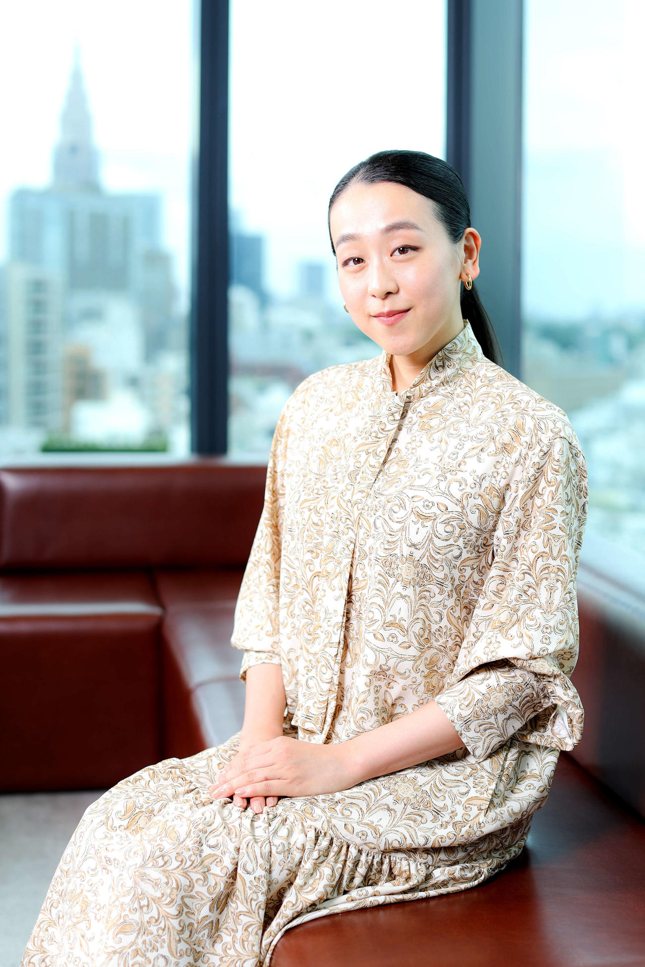 インタビューに答えた浅田真央さん（撮影・河田真司）