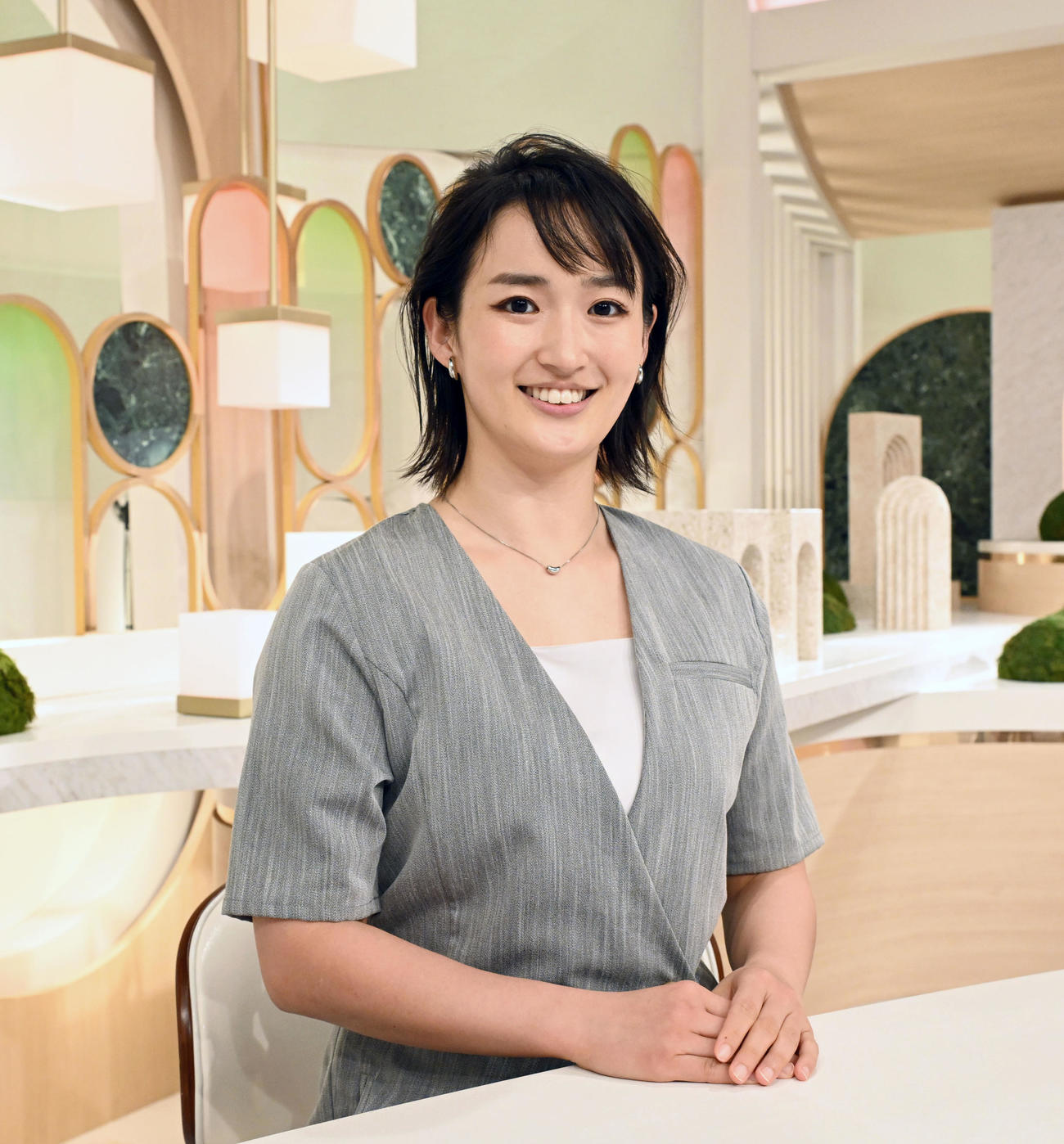 日本テレビ系「news zero」で木曜日のコメンテーターとして出演する空手家で東京五輪銀メダリストの清水希容（撮影・千葉一成）