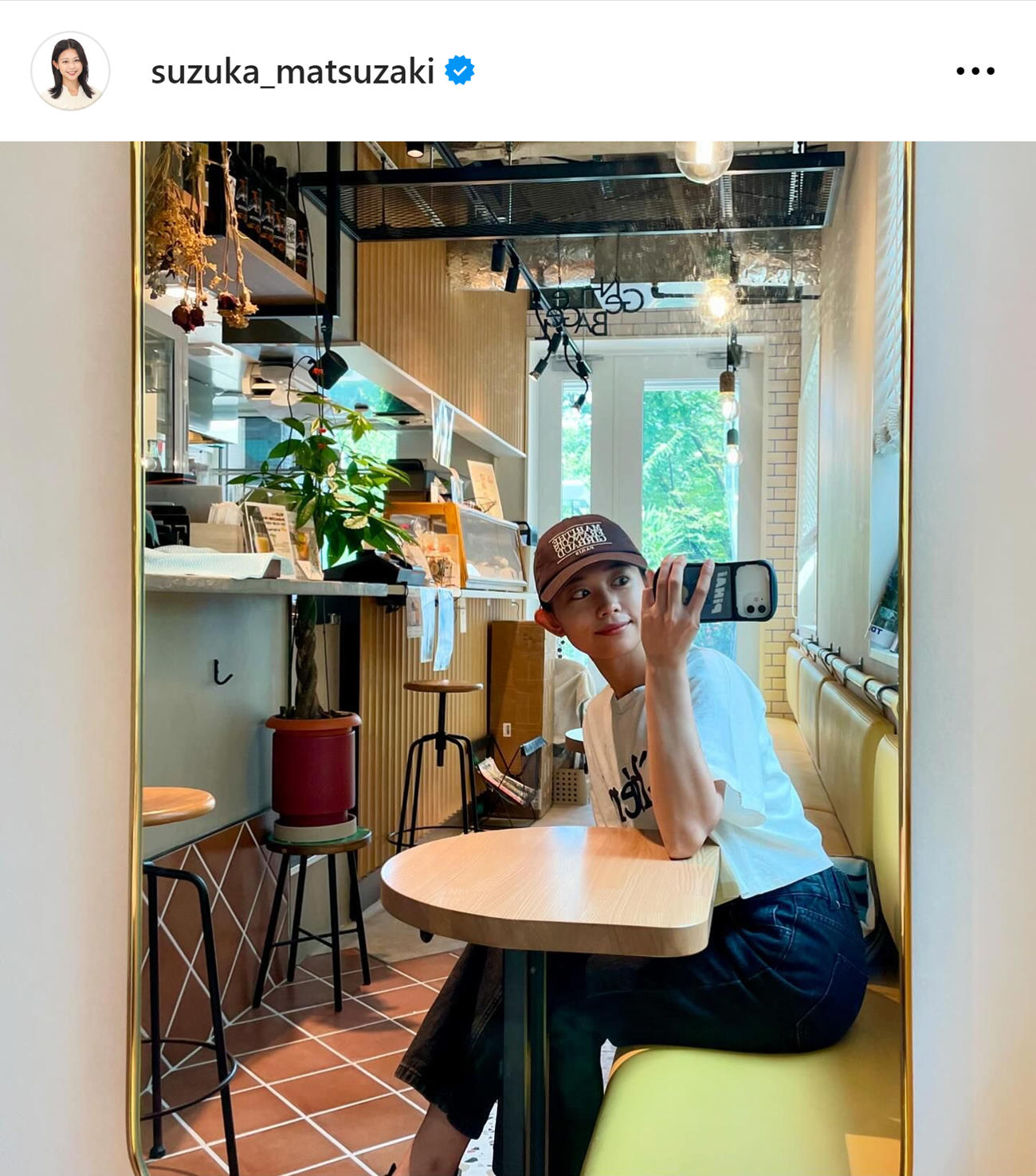 フジ松崎凉佳アナのインスタグラムから