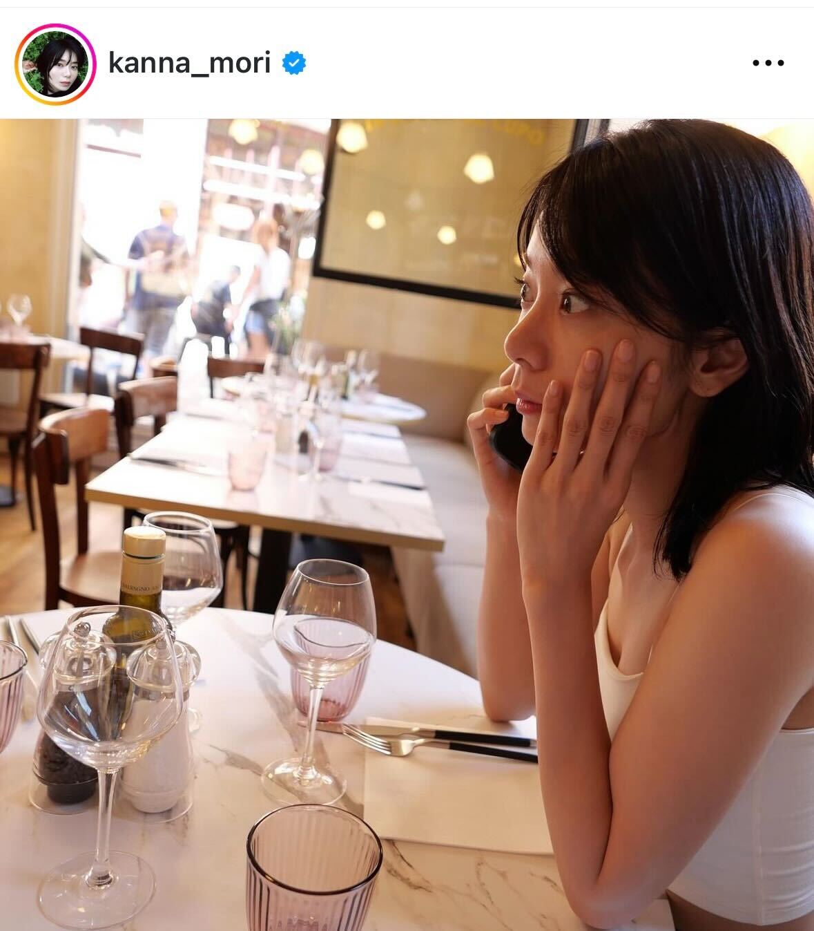 森カンナのインスタグラムから