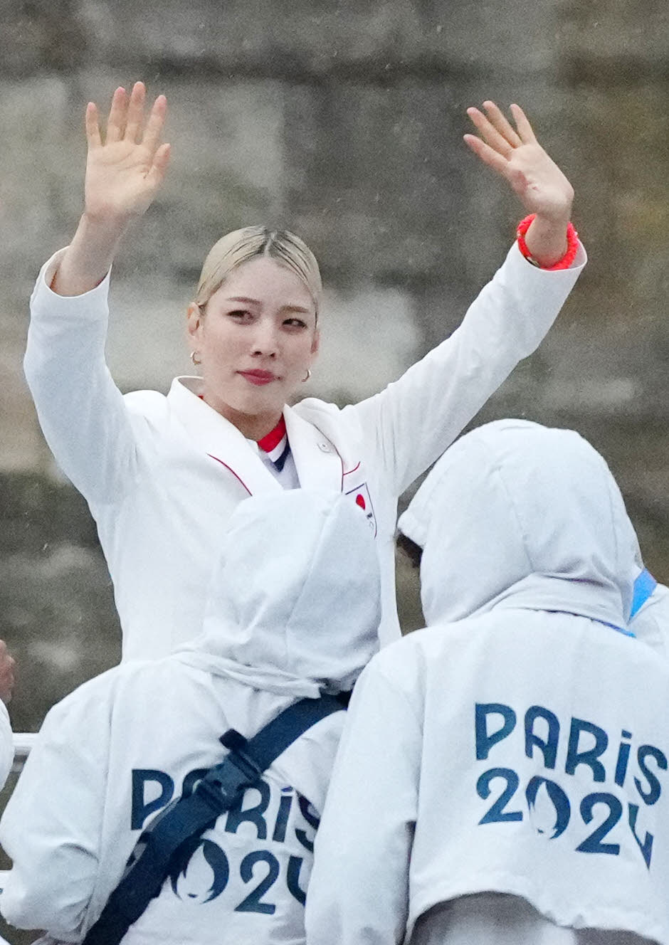 フェンシング江村美咲（24年7月26日撮影）