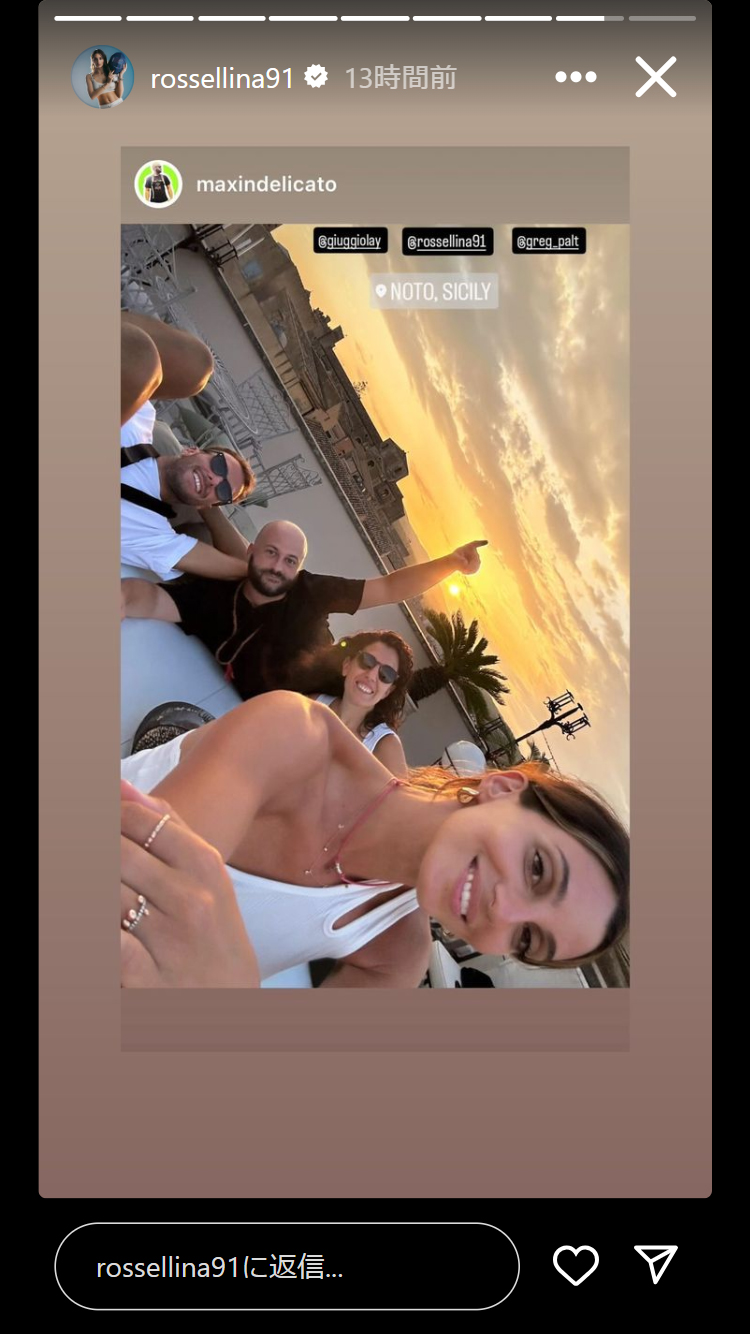ロセッラ・フィアミンゴのインスタグラムから