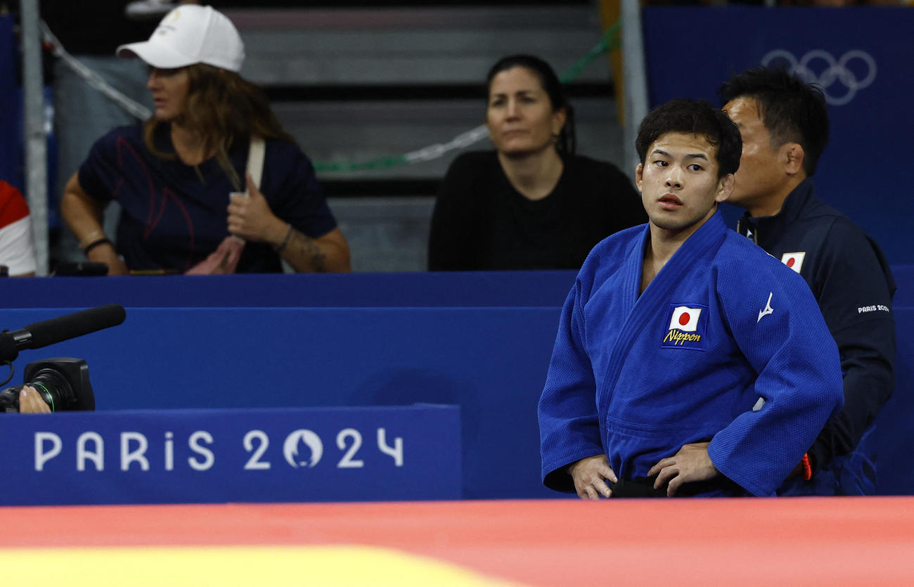 男子60キロ級準々決勝で敗れた永山竜樹（ロイター）