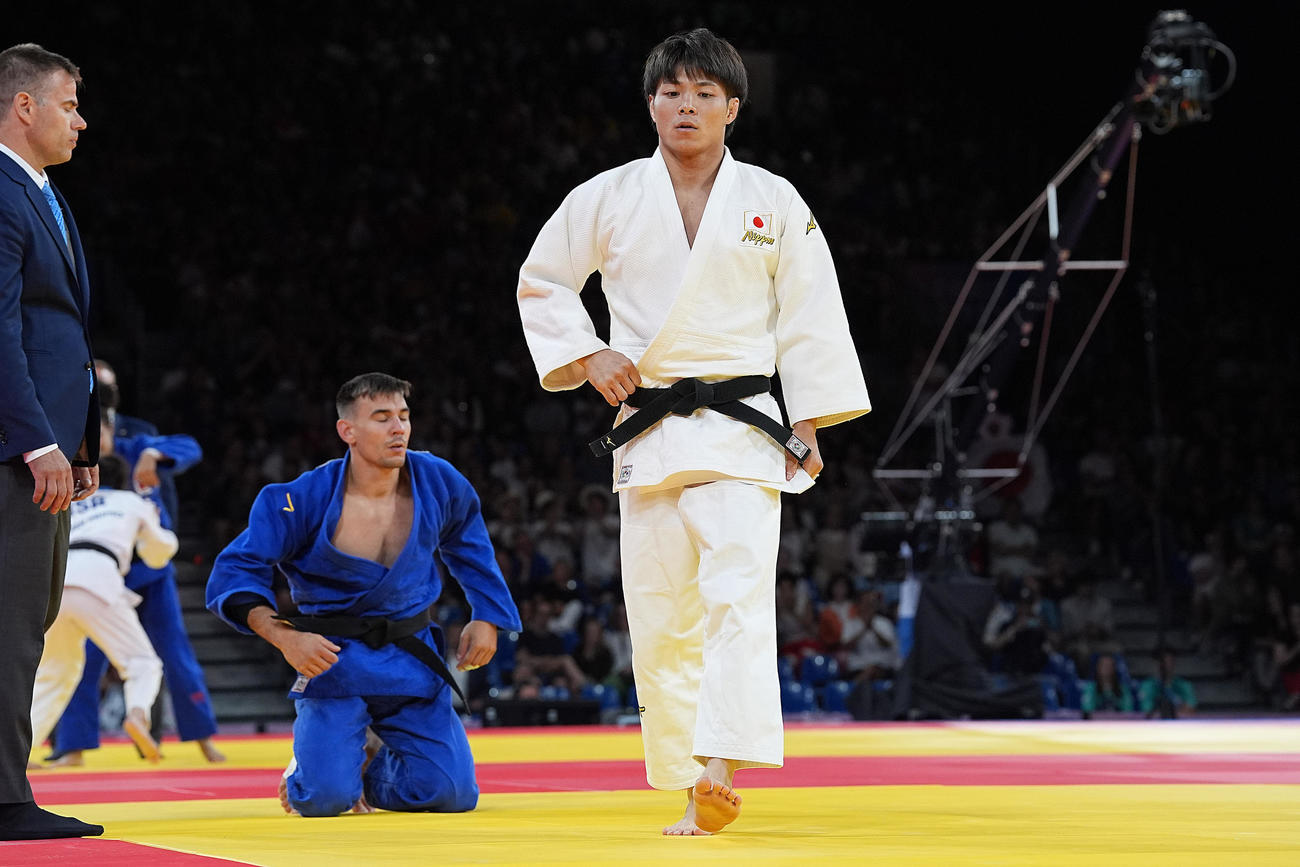 初戦の2回戦を難なく突破した阿部一二三（撮影・パオロ　ヌッチ）
