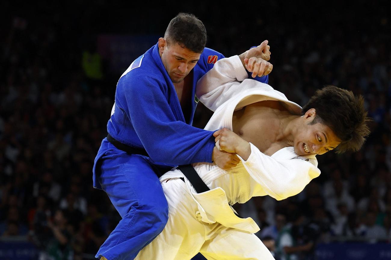 男子66キロ級決勝　連覇を達成した阿部一二三（ロイター）