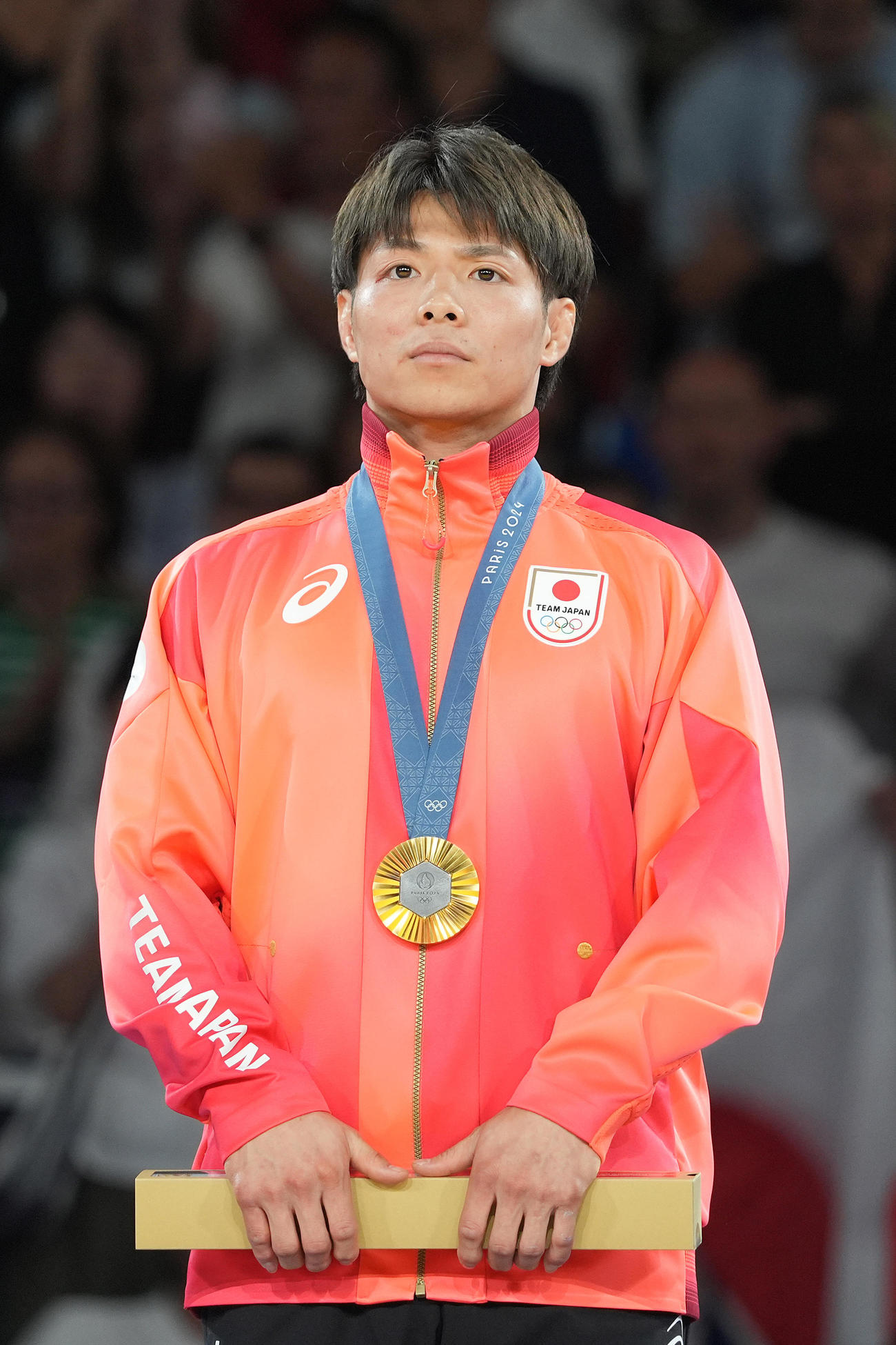 男子柔道66キロ級　2大会連続の金メダルを獲得した阿部一二三（撮影・パオロ　ヌッチ）