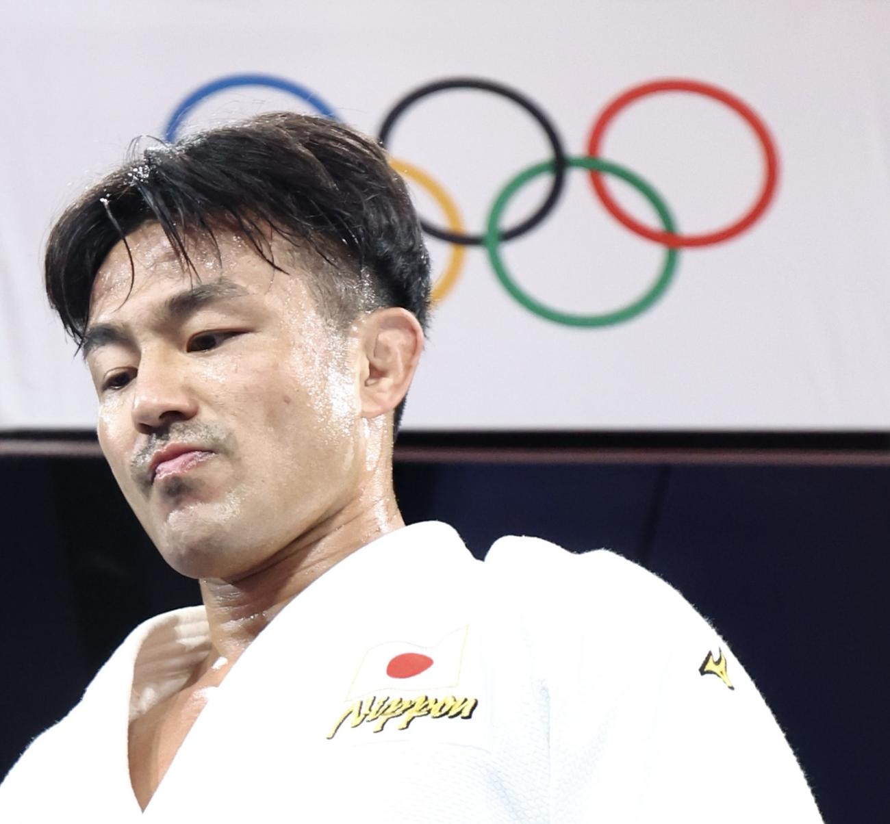 男子73キロ級準々決勝で敗れ敗者復活戦に回る橋本（撮影・河田真司）