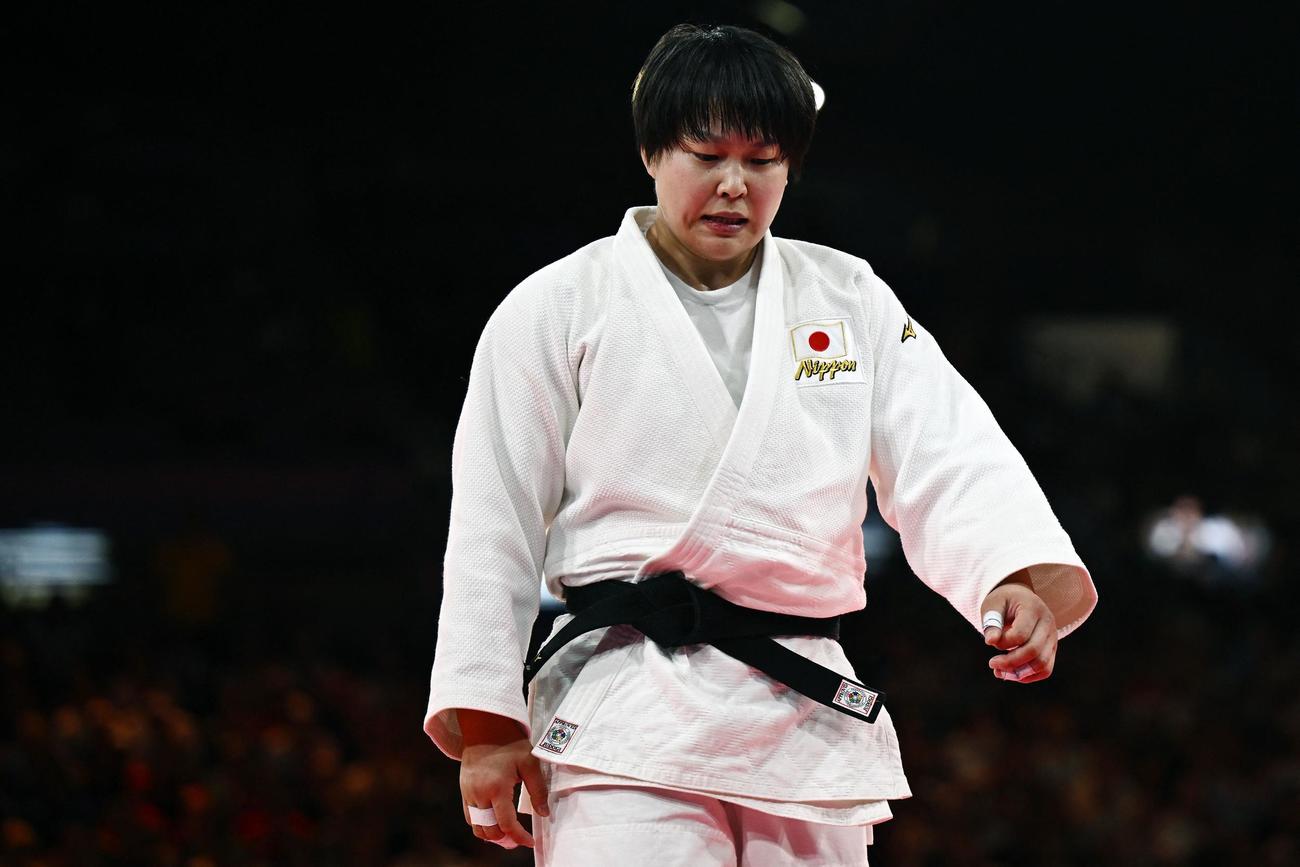 女子78キロ級3位決定戦で敗れた高山莉加（ロイター）