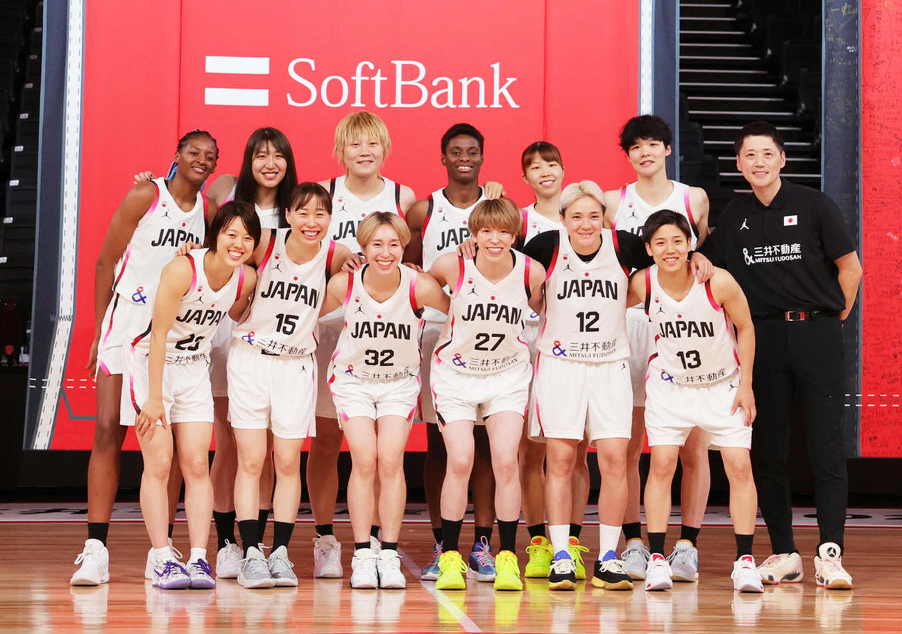 バスケ女子日本代表の選手たち（2024年7月撮影）