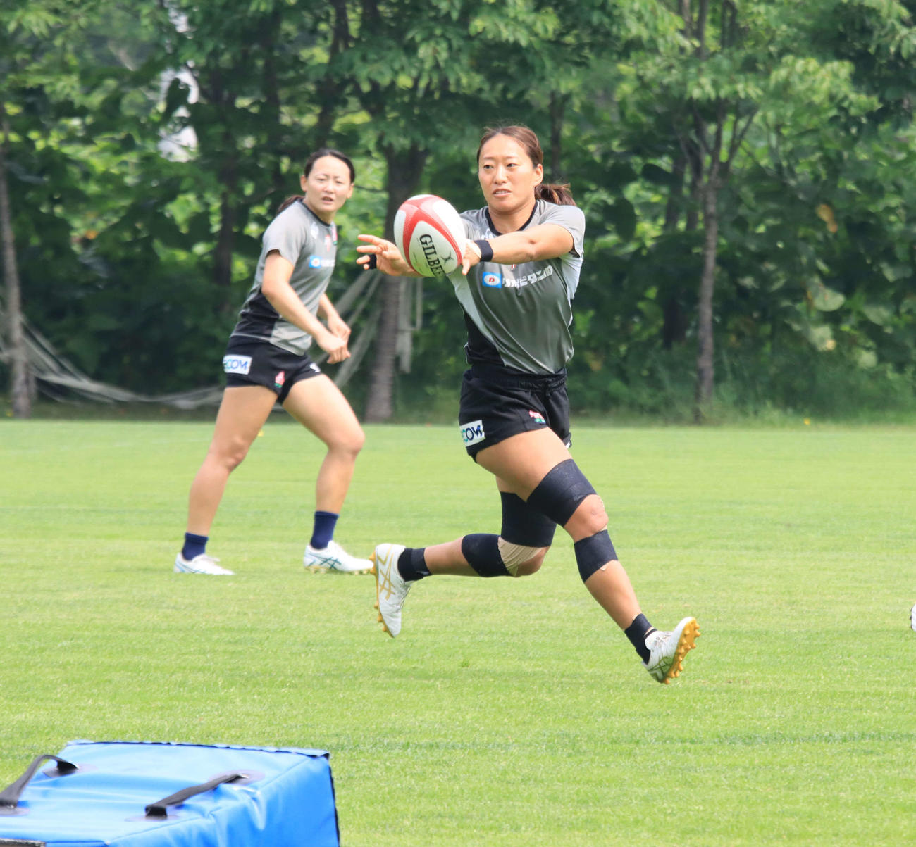ラグビー7人制女子パリ五輪代表候補合宿に参加する三枝（撮影・保坂果那）