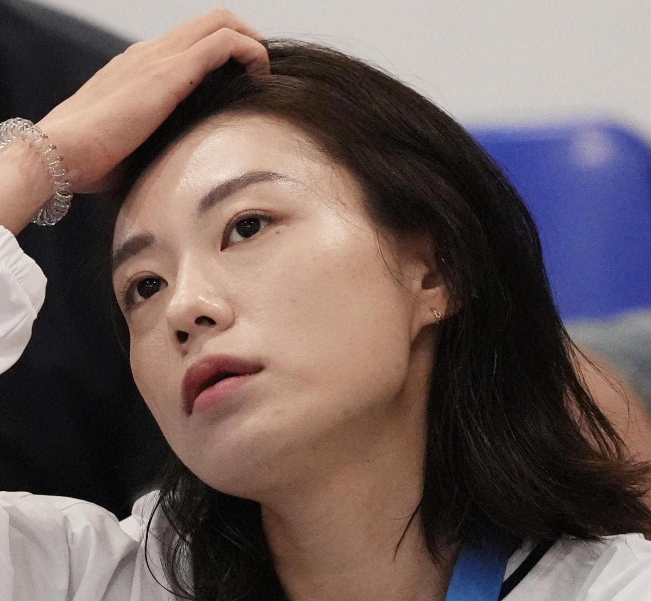 女子10メートル・エアピストル銀メダルの韓国代表キム・イェジ（ロイター）