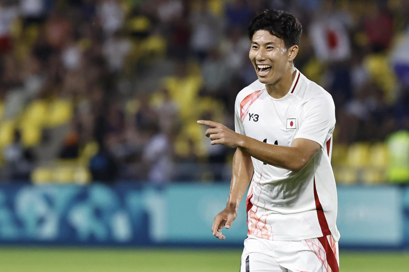 決勝点を挙げた細谷（AP)