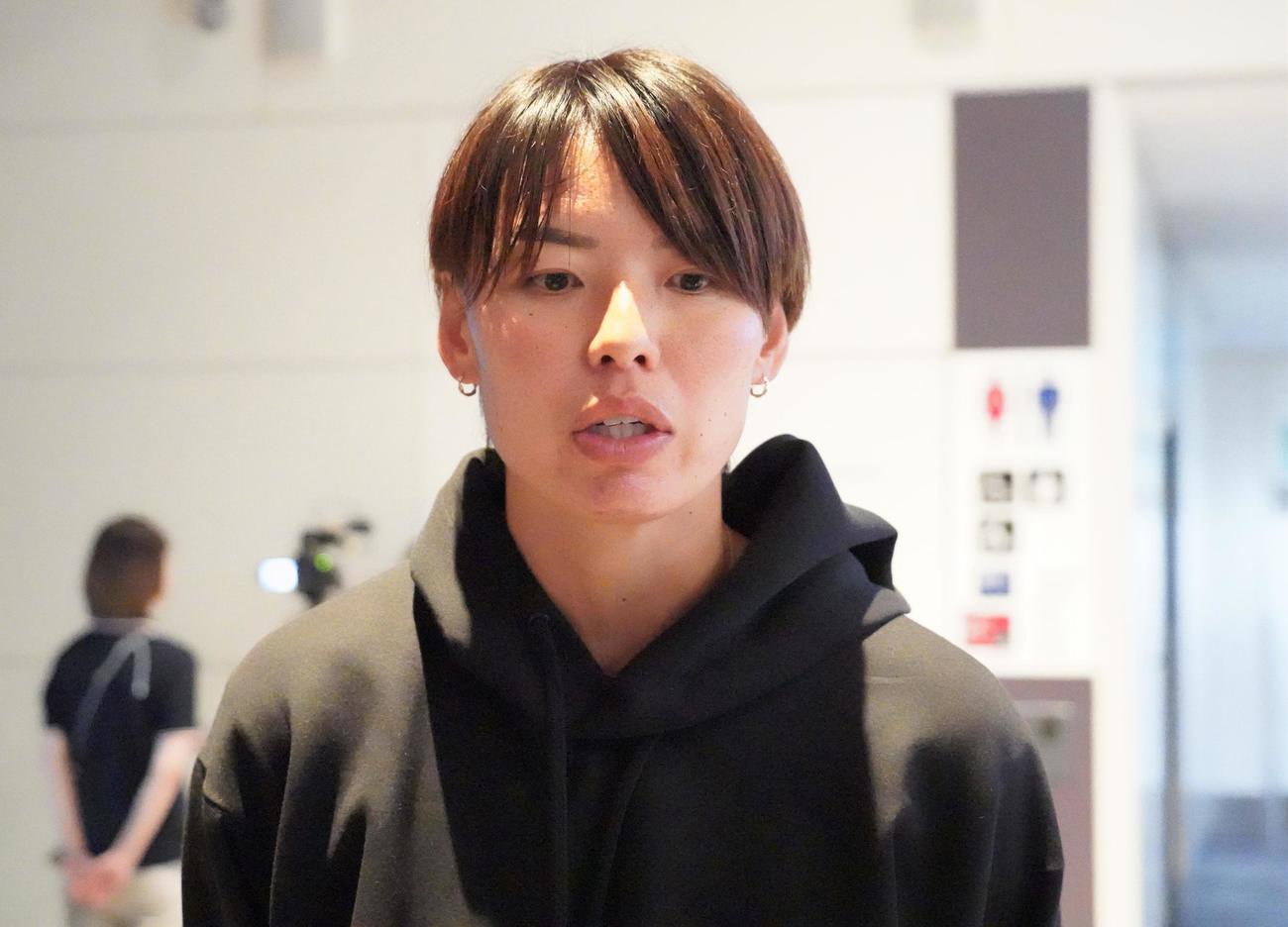 サッカー女子日本代表なでしこジャパンDF熊谷紗希主将（2024年6月5日撮影）