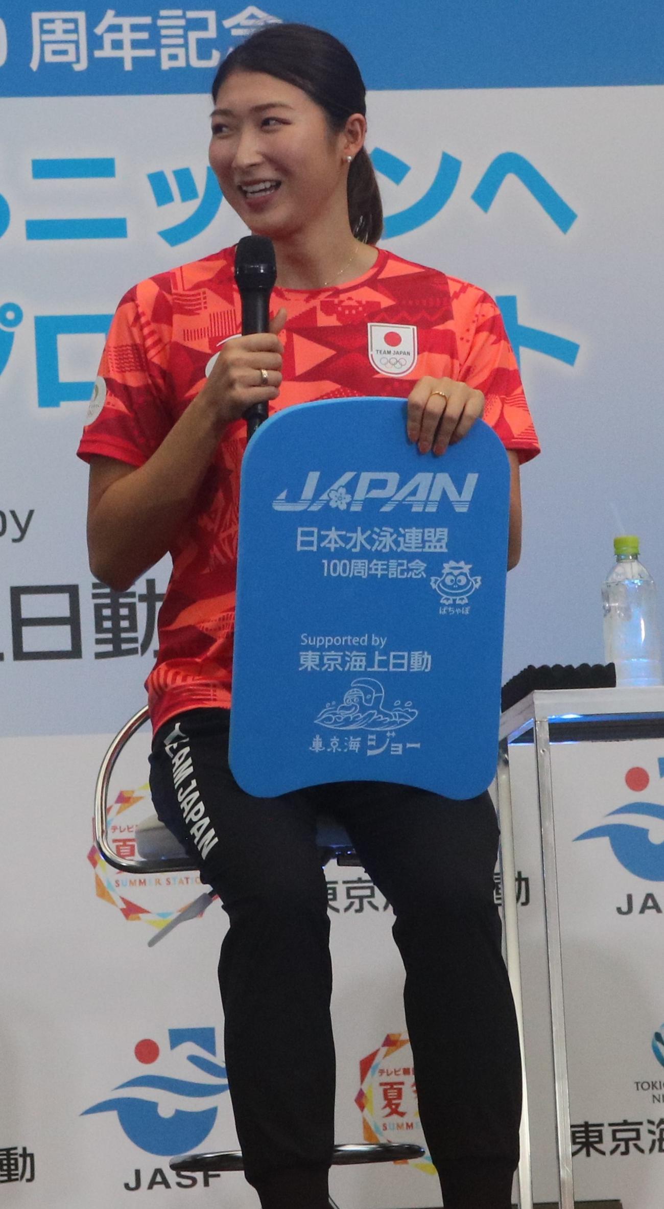 パリ五輪から帰国後、初の公の場に出席した池江璃花子（撮影・深田雄智）