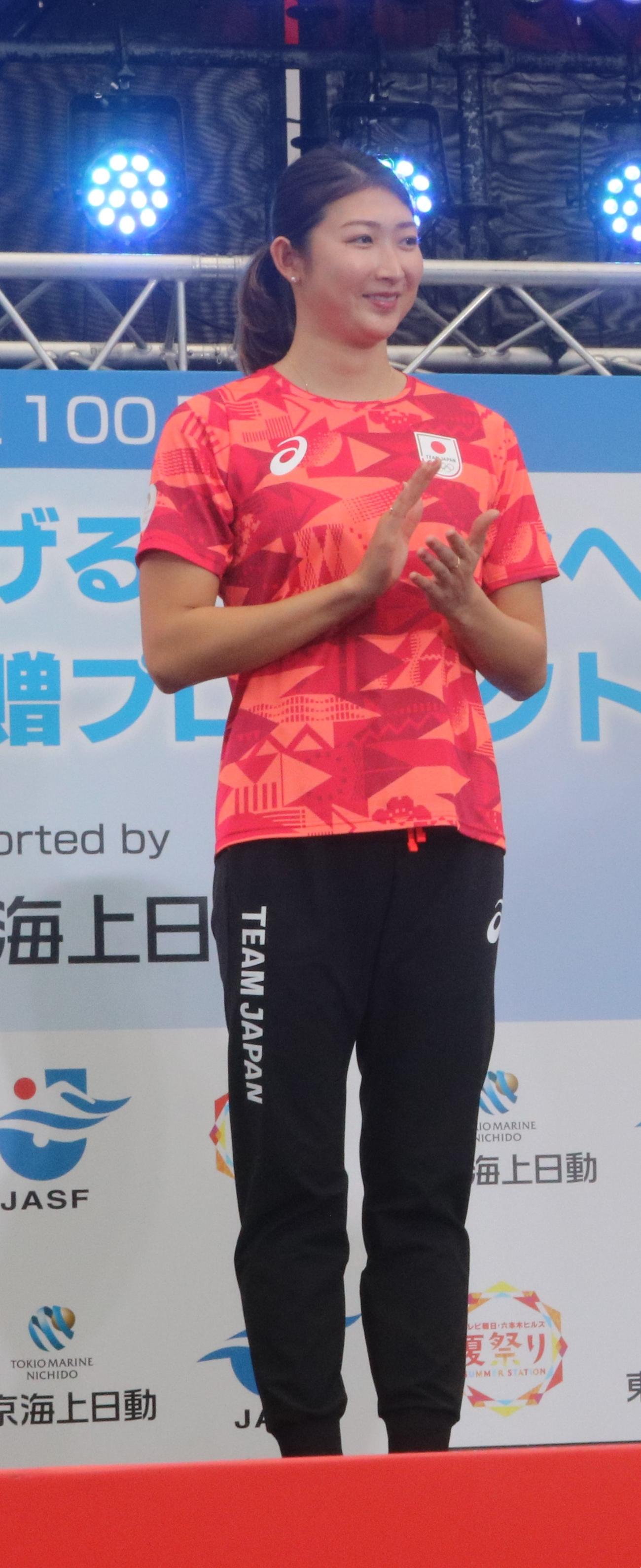パリ五輪から帰国が初の公の場に出席した池江璃花子（撮影・深田雄智）