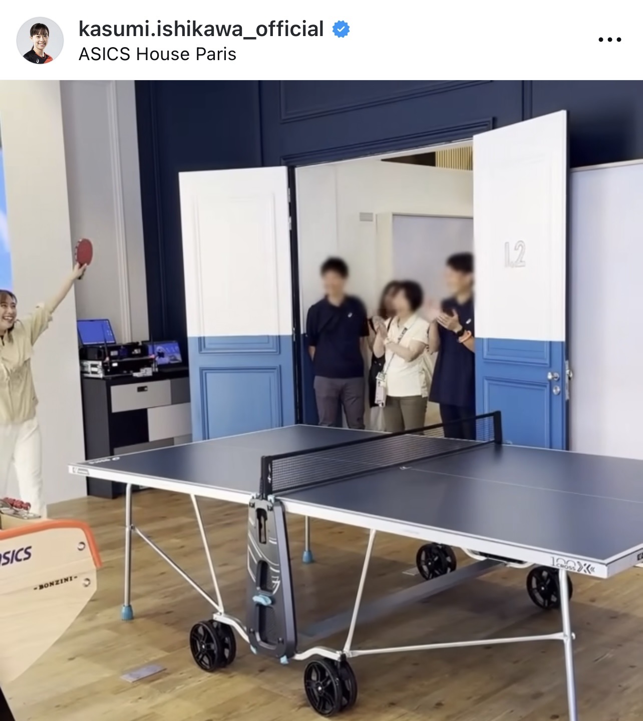 石川佳純さんのインスタグラムから