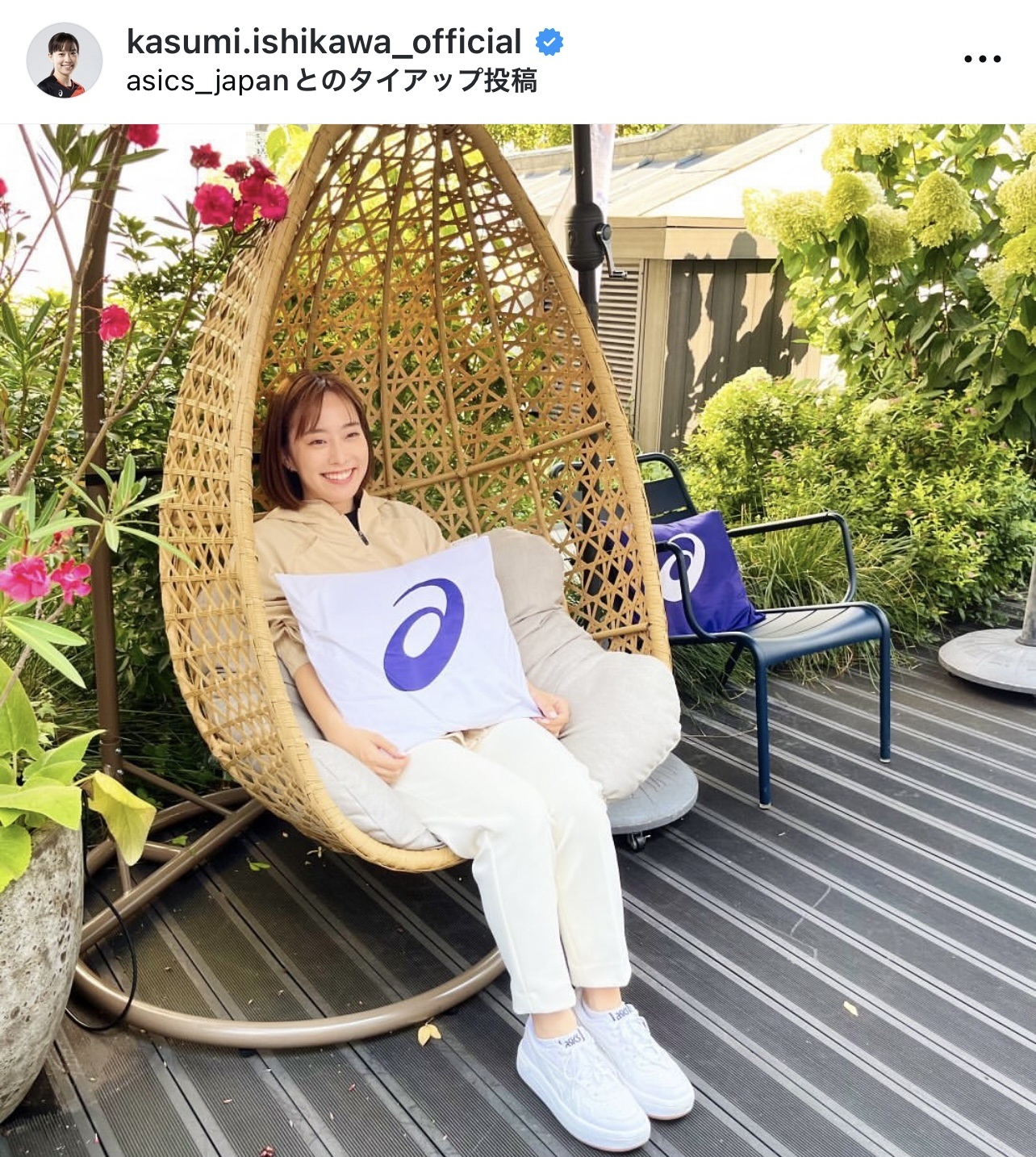 石川佳純さんのインスタグラムから