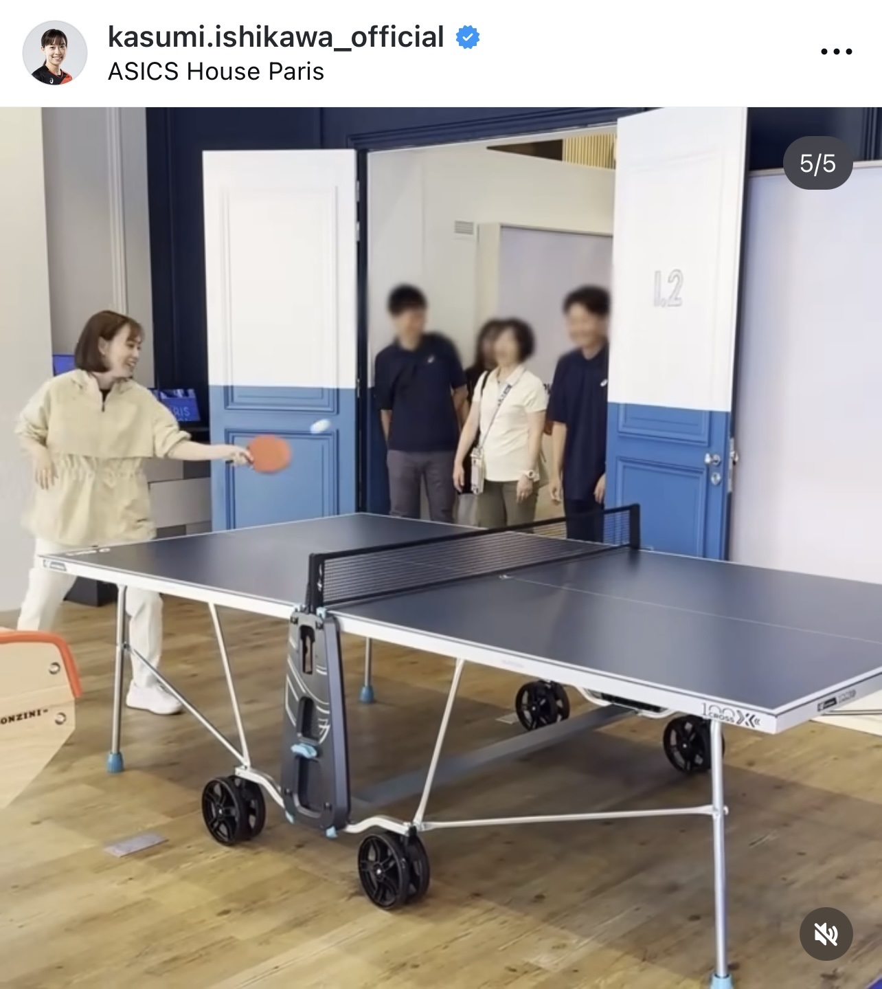 石川佳純さんのインスタグラムから
