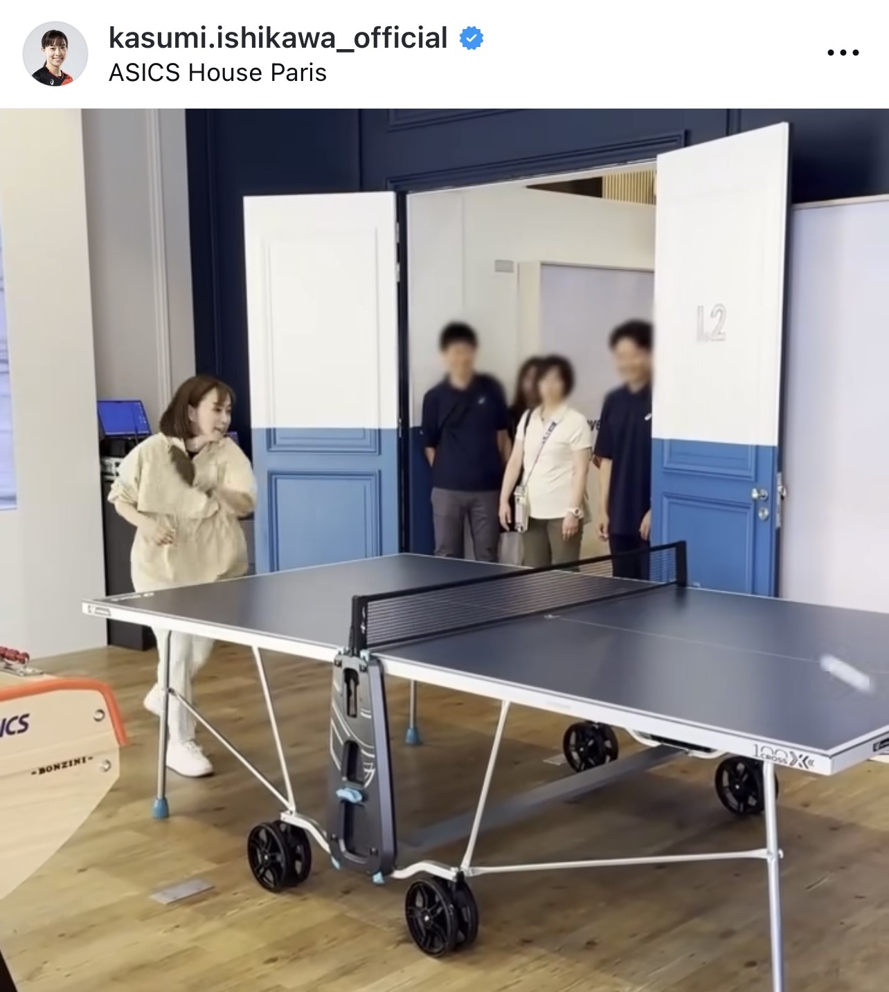 石川佳純さんのインスタグラムから