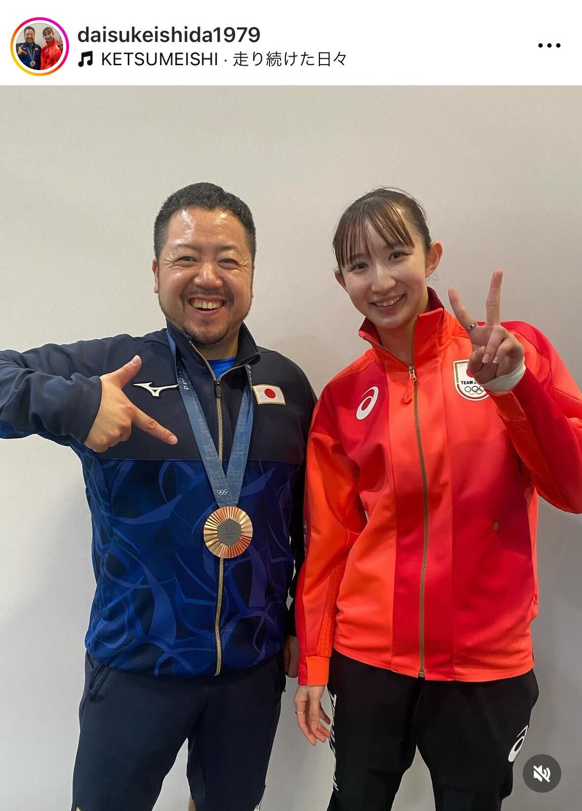 石田大輔コーチのインスタグラムから