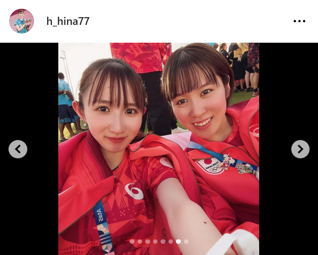 早田ひなのインスタグラムから