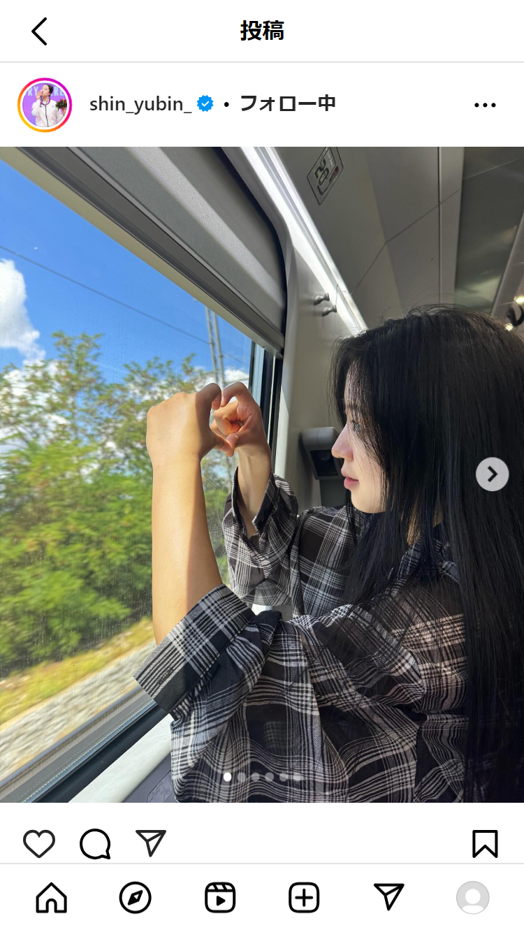申裕斌（シン・ユビン）のインスタグラムから