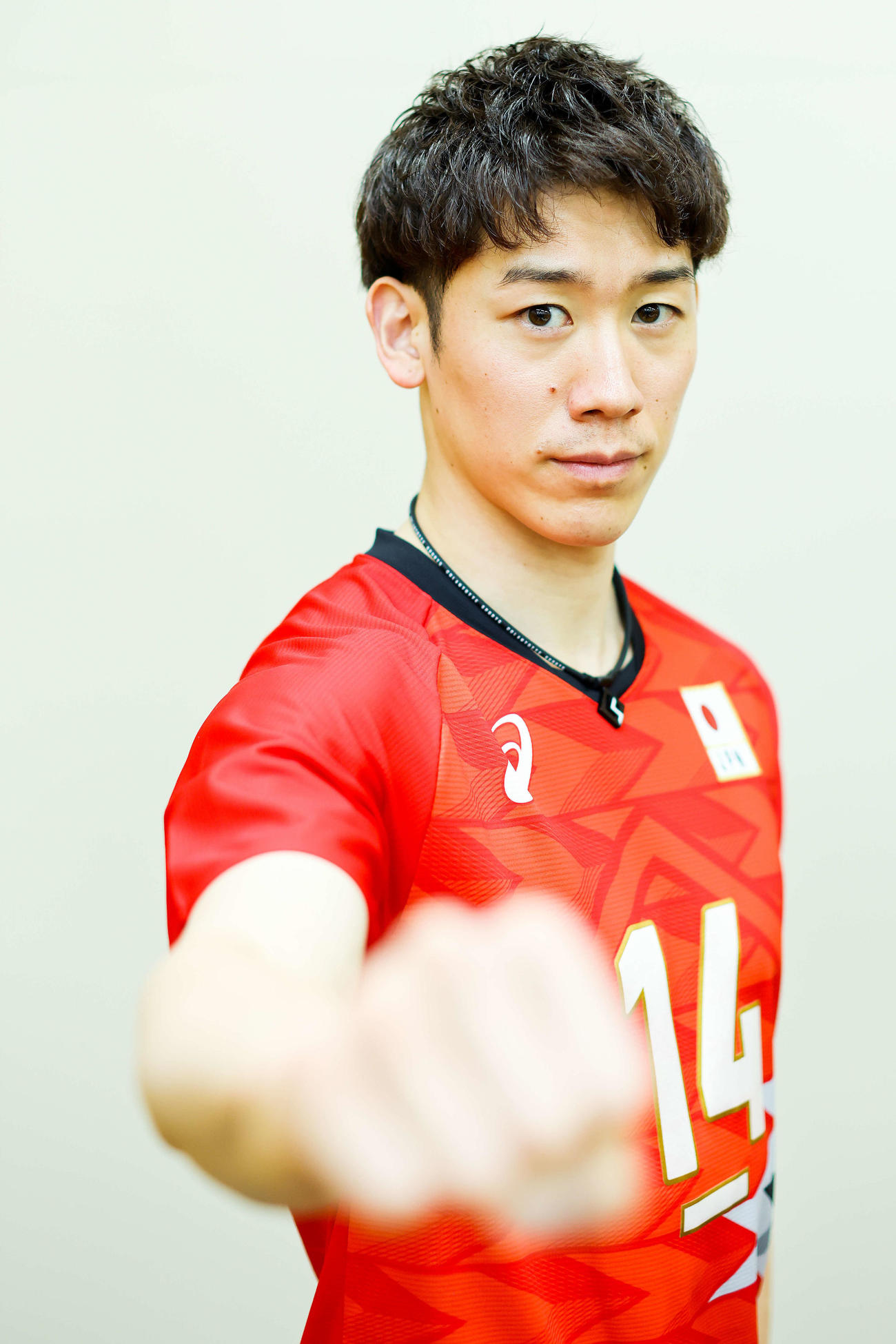 パリ五輪に向け意気込む男子バレー日本代表の石川祐（撮影・河田真司）